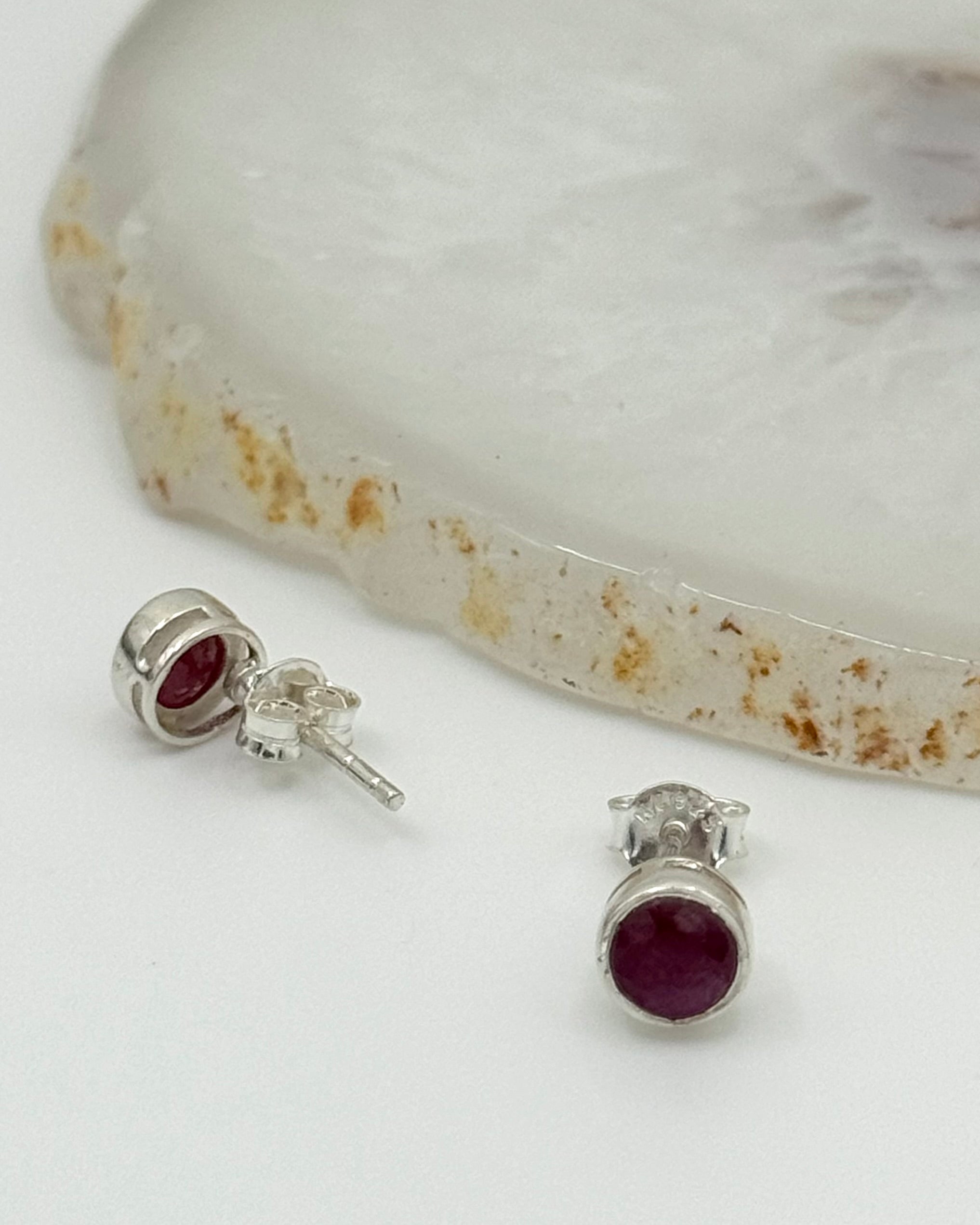 •CHAROITE - LIL' TEAR• simple bezel silver ring (various sizes)