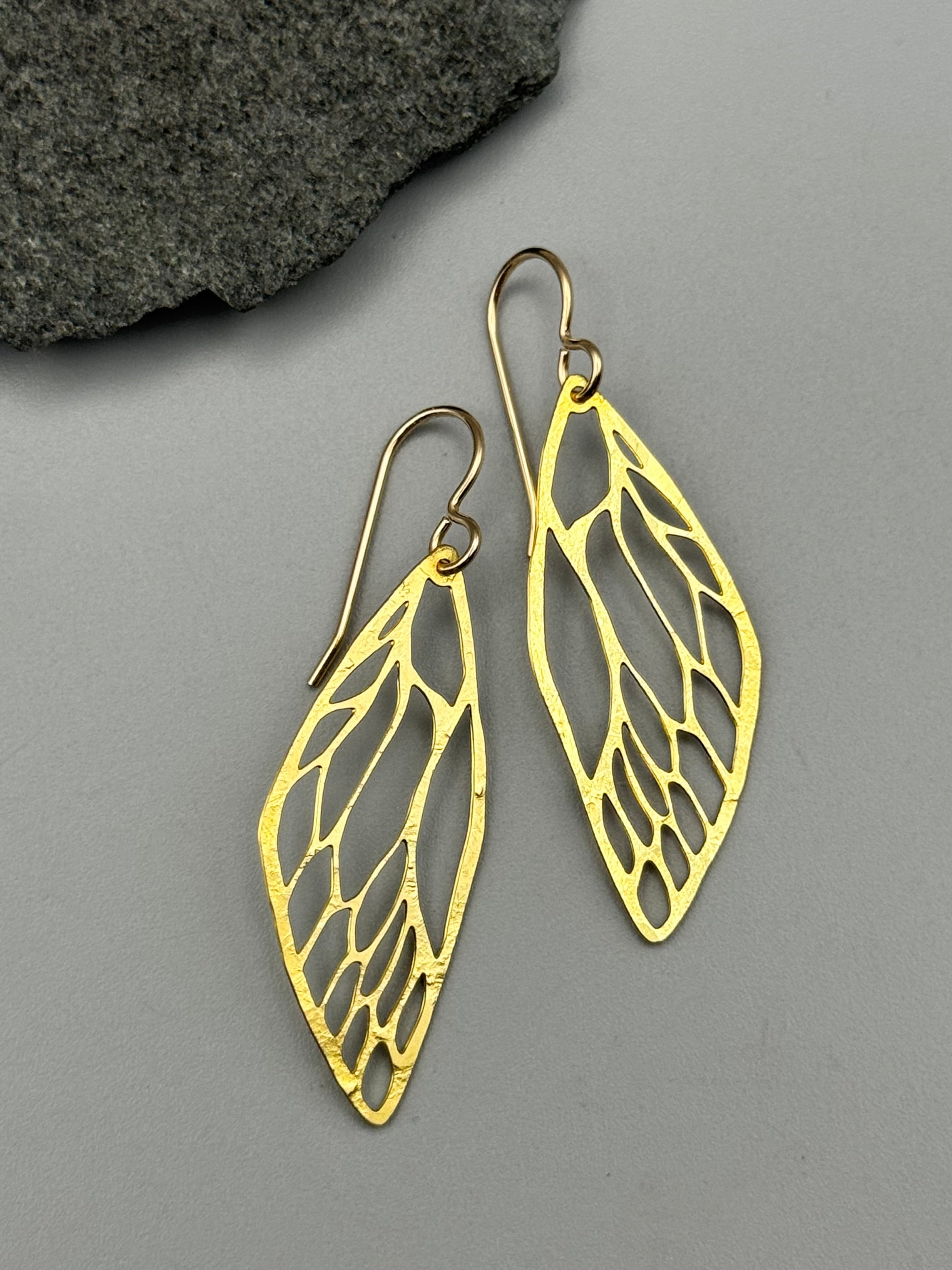 •METAMORPH - SMALL• gold dangle earrings