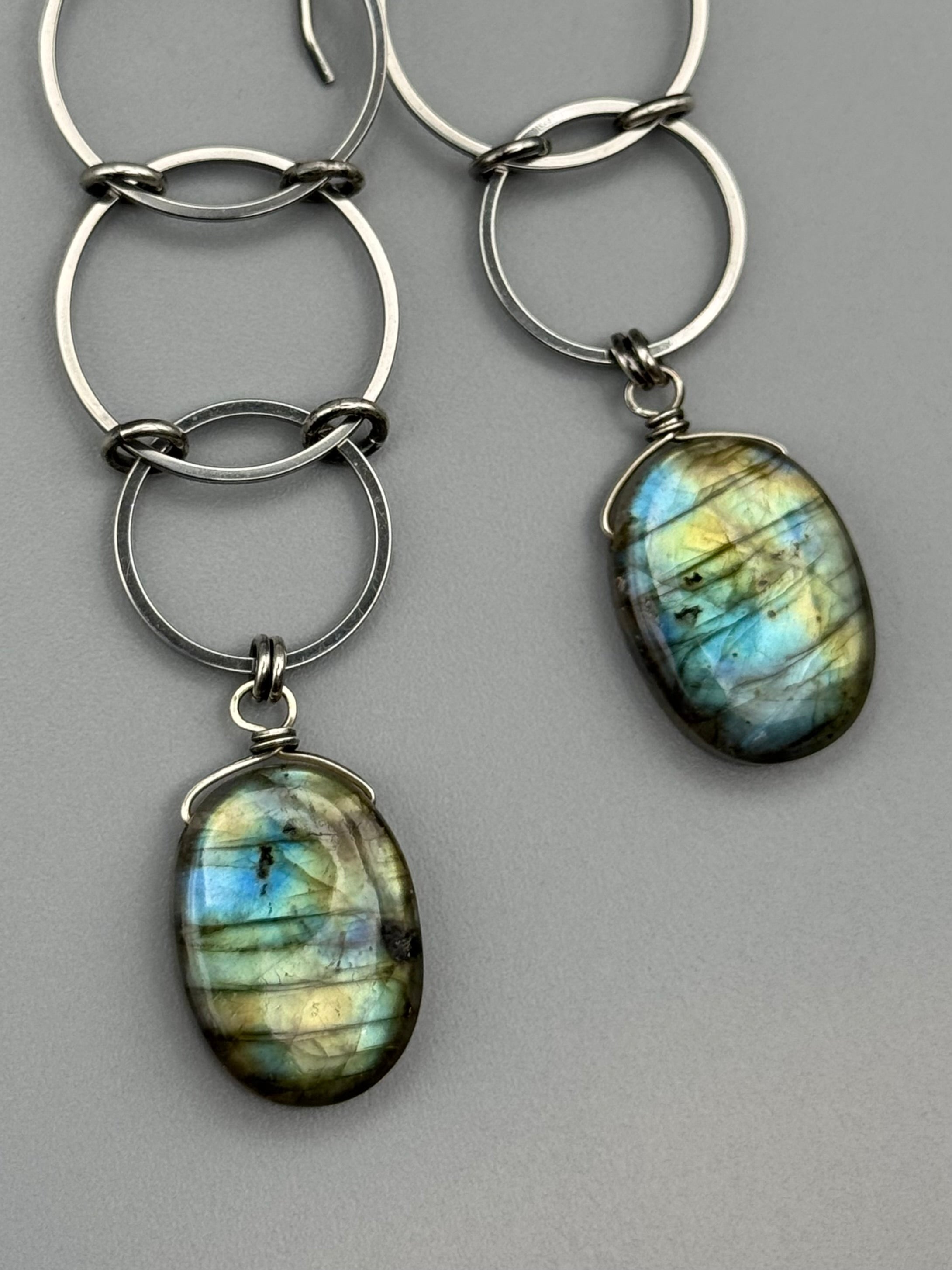 •EOWYN• labradorite + silver earrings