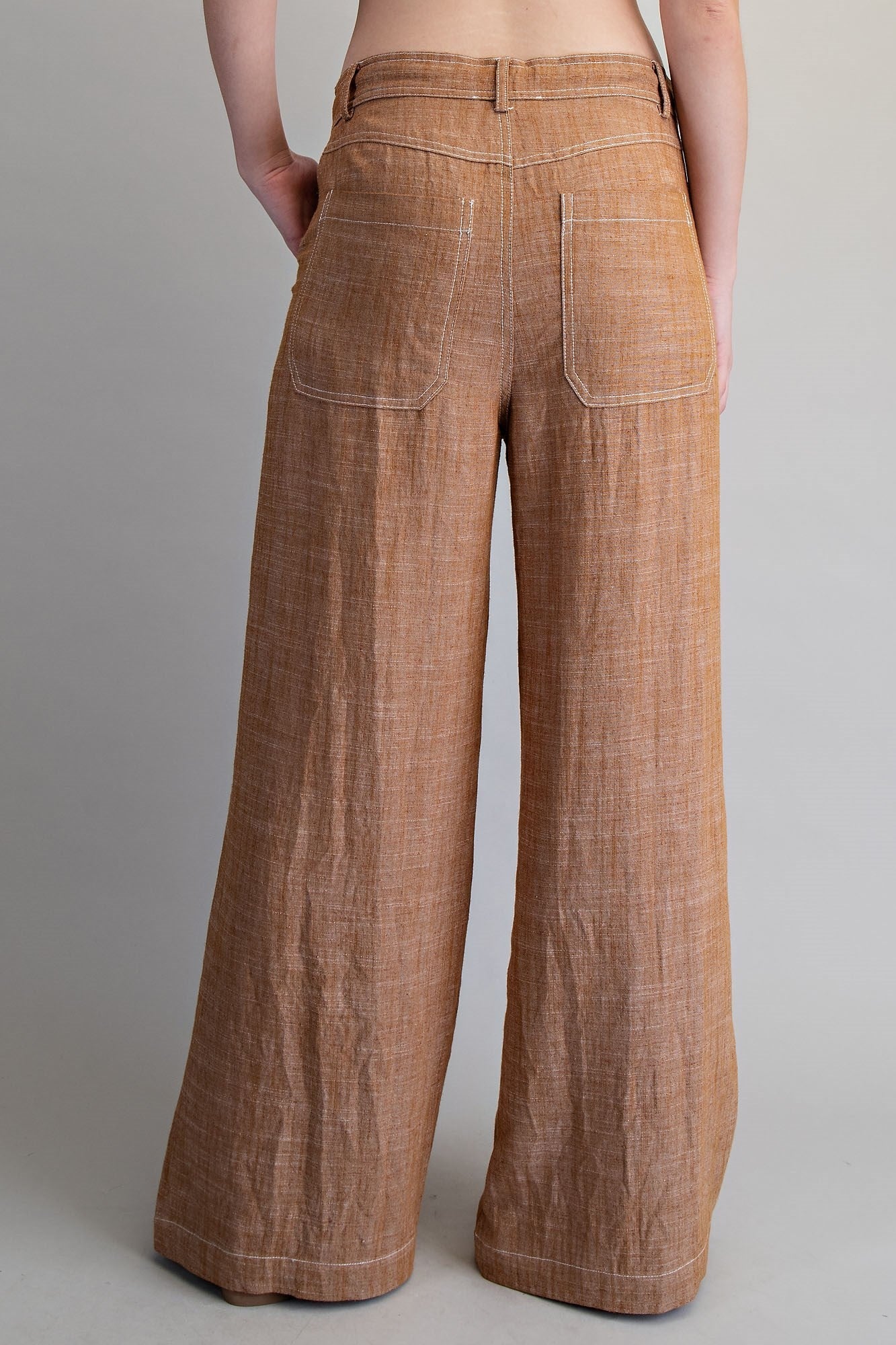 •SLOANE• drawstring waist linen blend pants