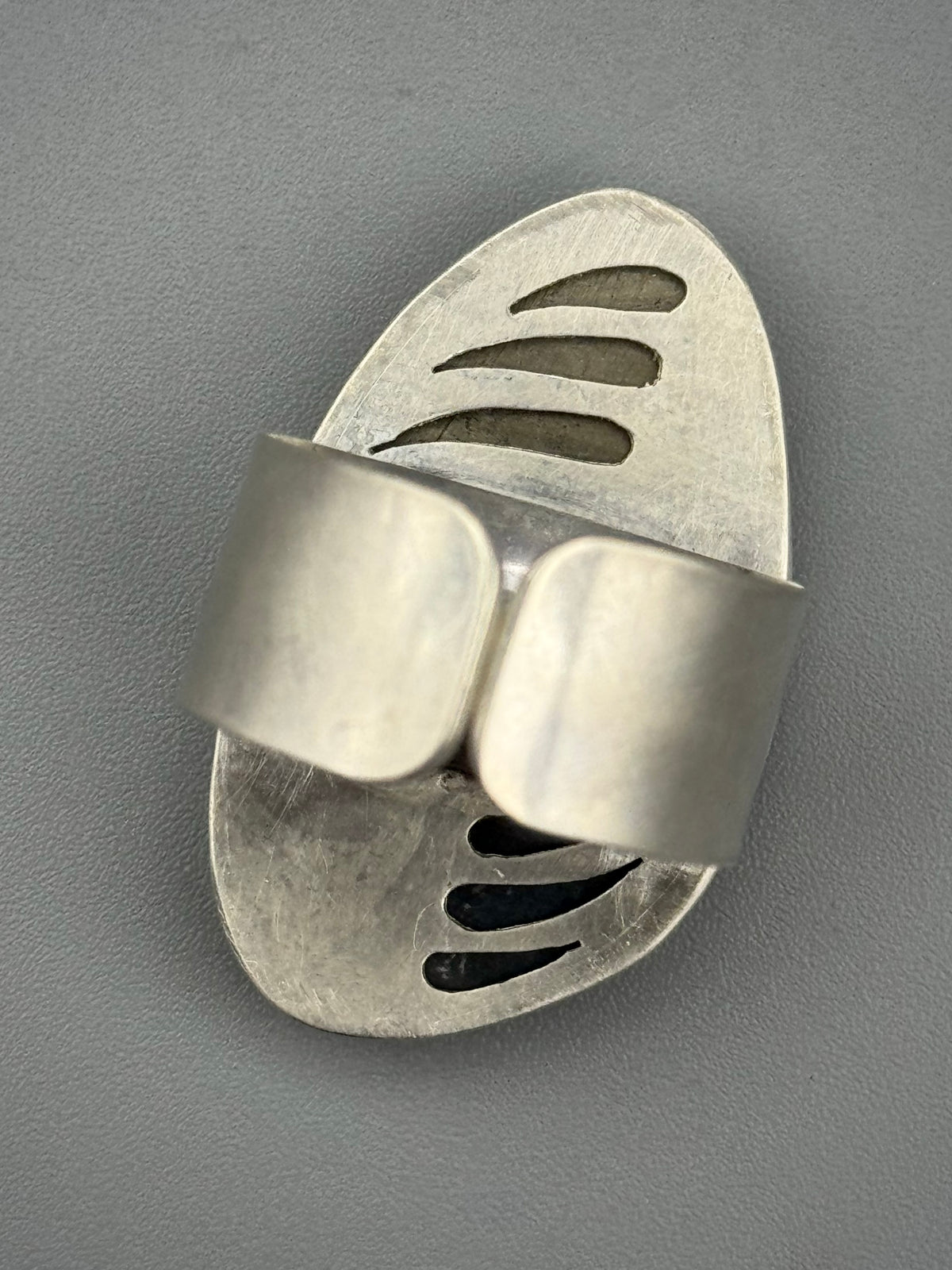 •WEST WIND• apache gold (pyrite in schist) + silver adjustable ring (size 7.5)