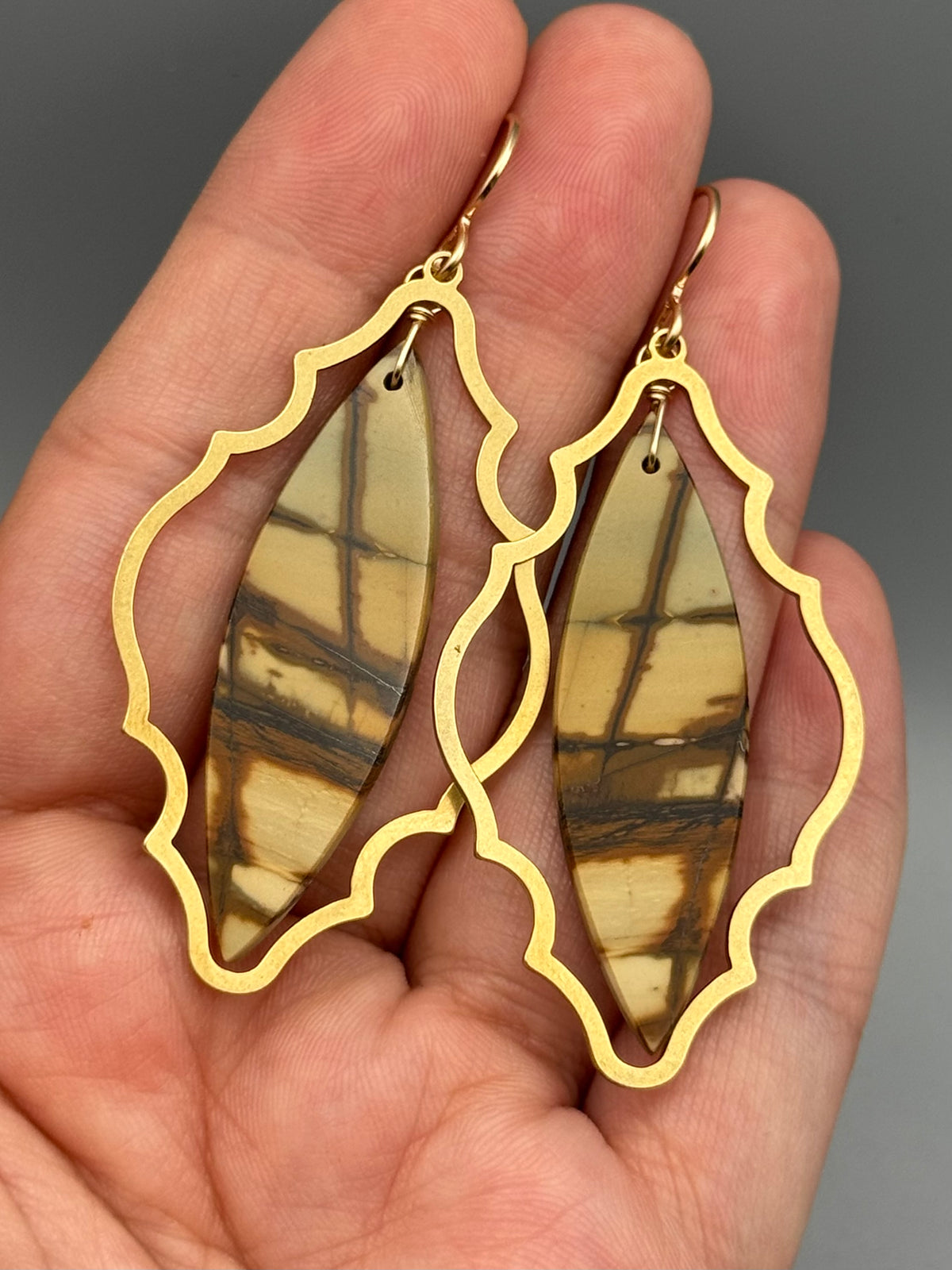 •MARRAKESH• jasper + gold earrings