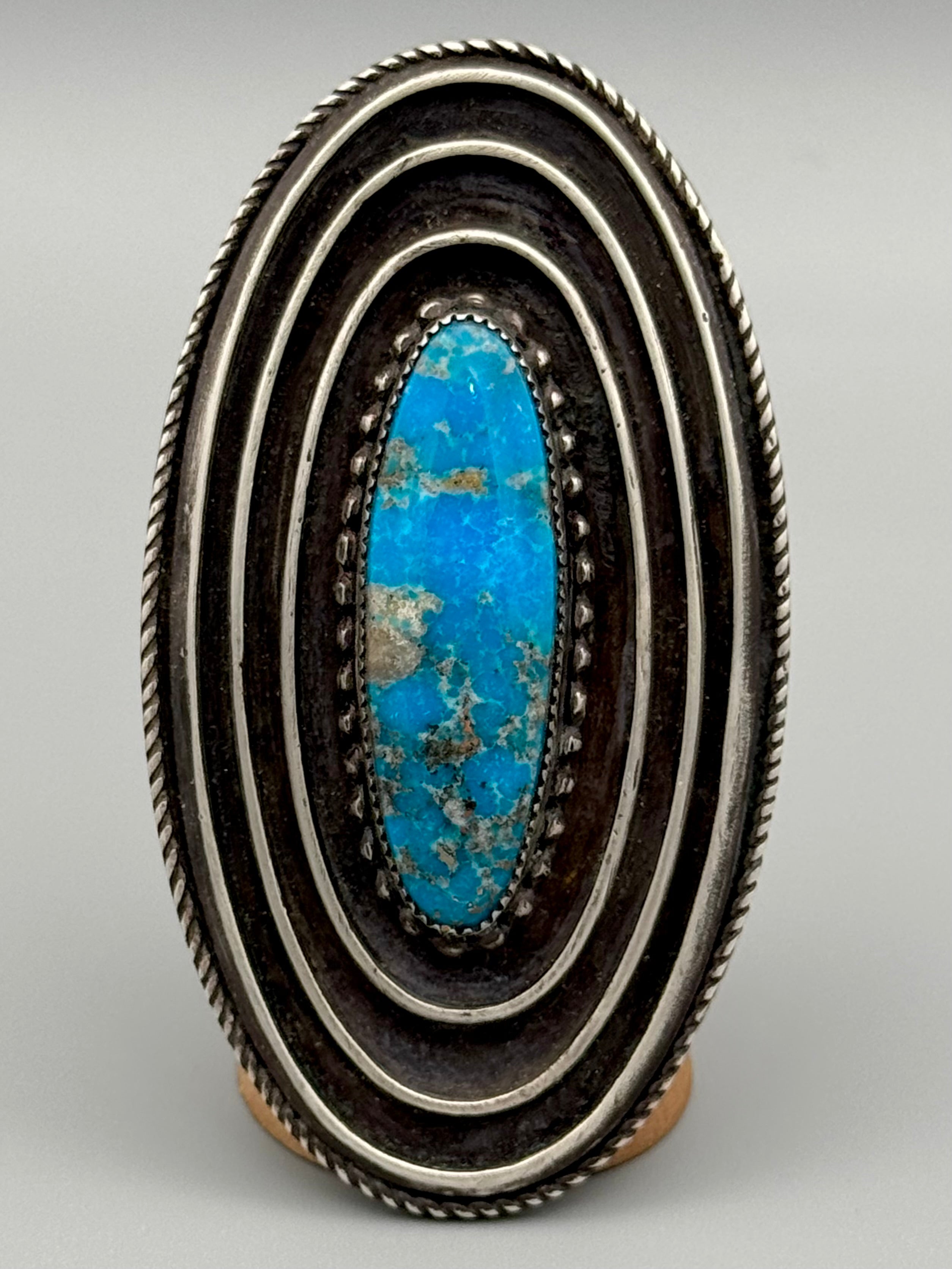 •LASSO• turquoise + silver ring (size 7.5)