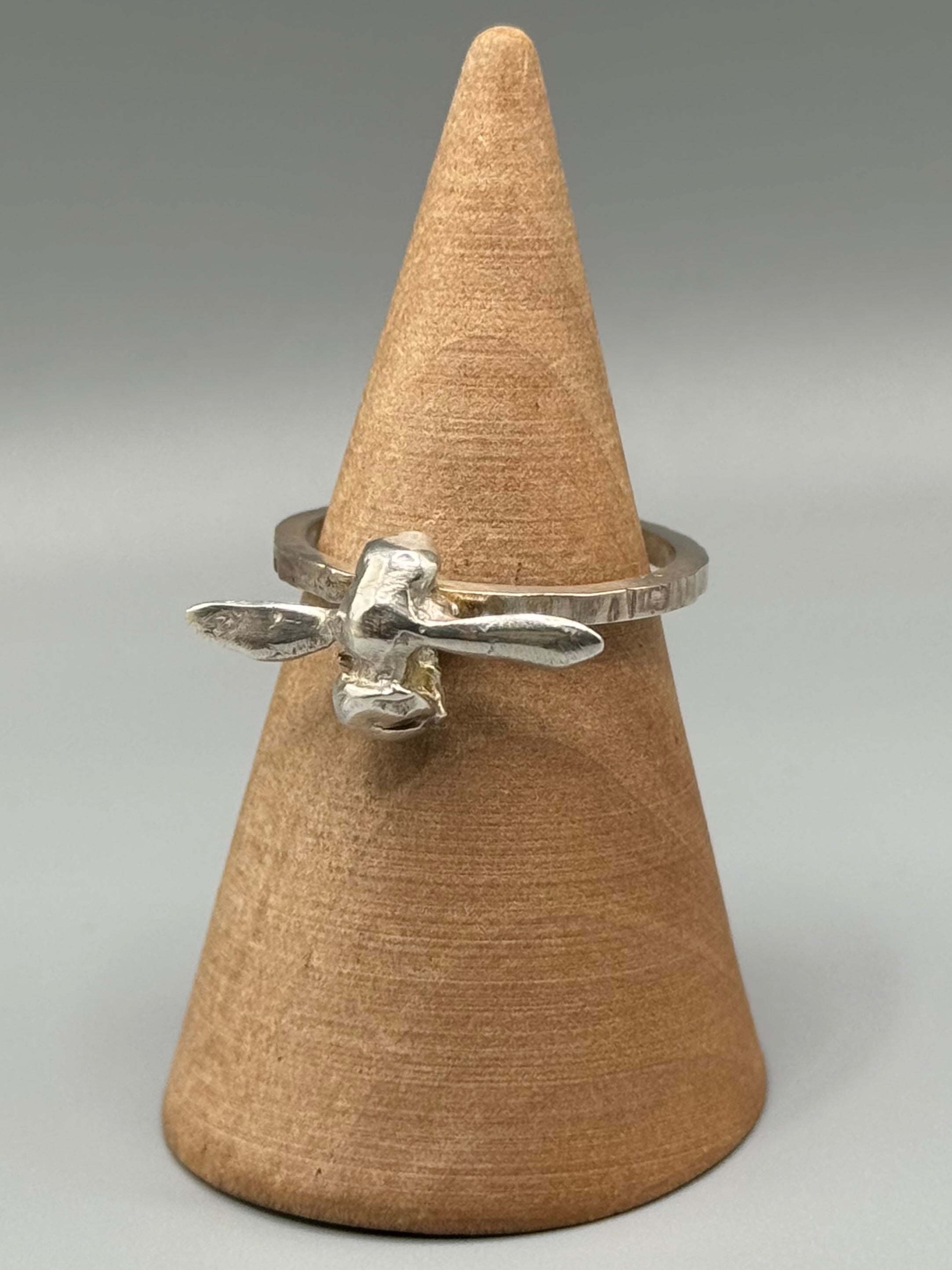 •TINY BEE CAST• sterling silver ring