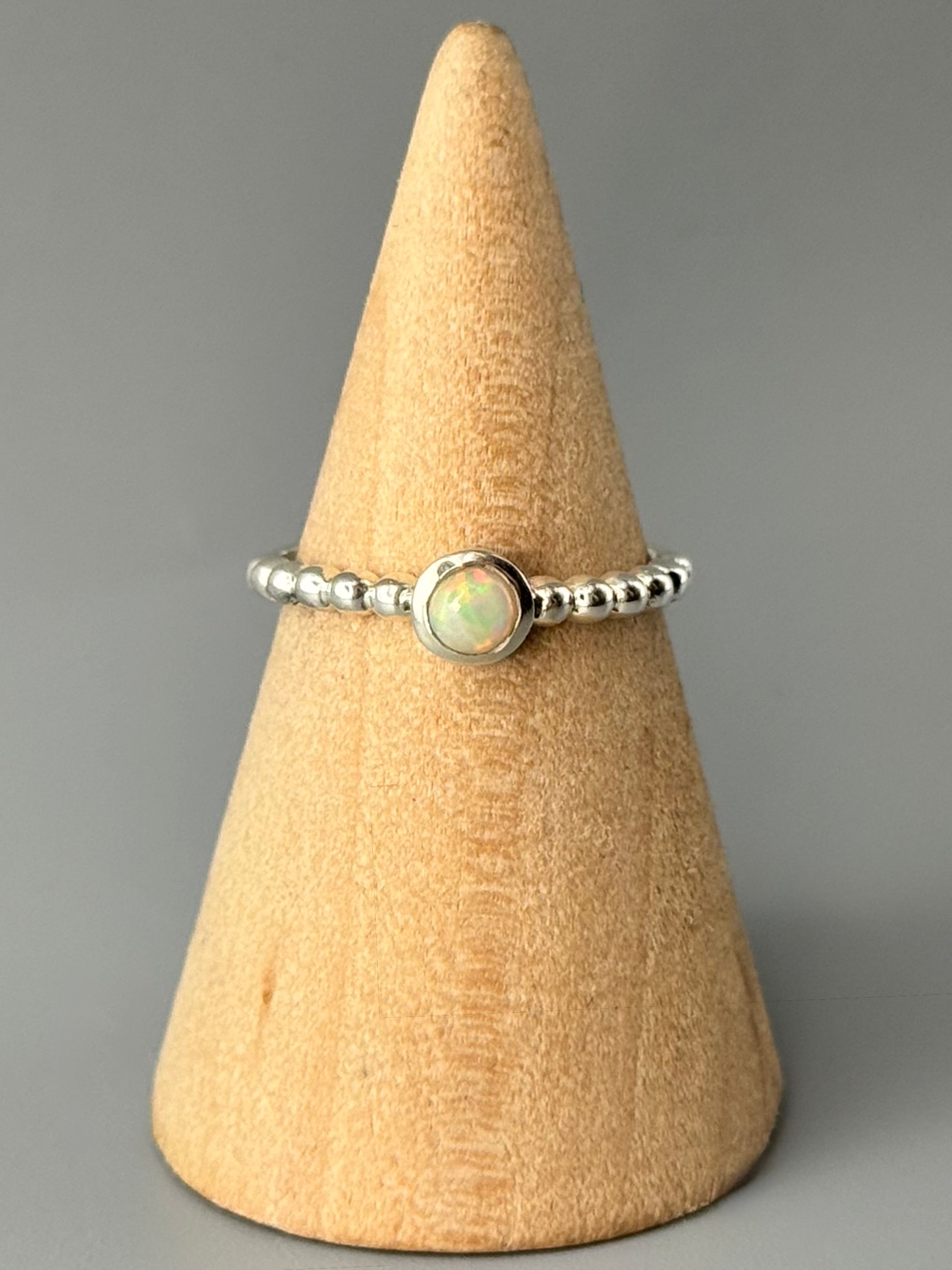•ETHIOPIAN OPAL - DITSY• sterling silver ring (size 7)