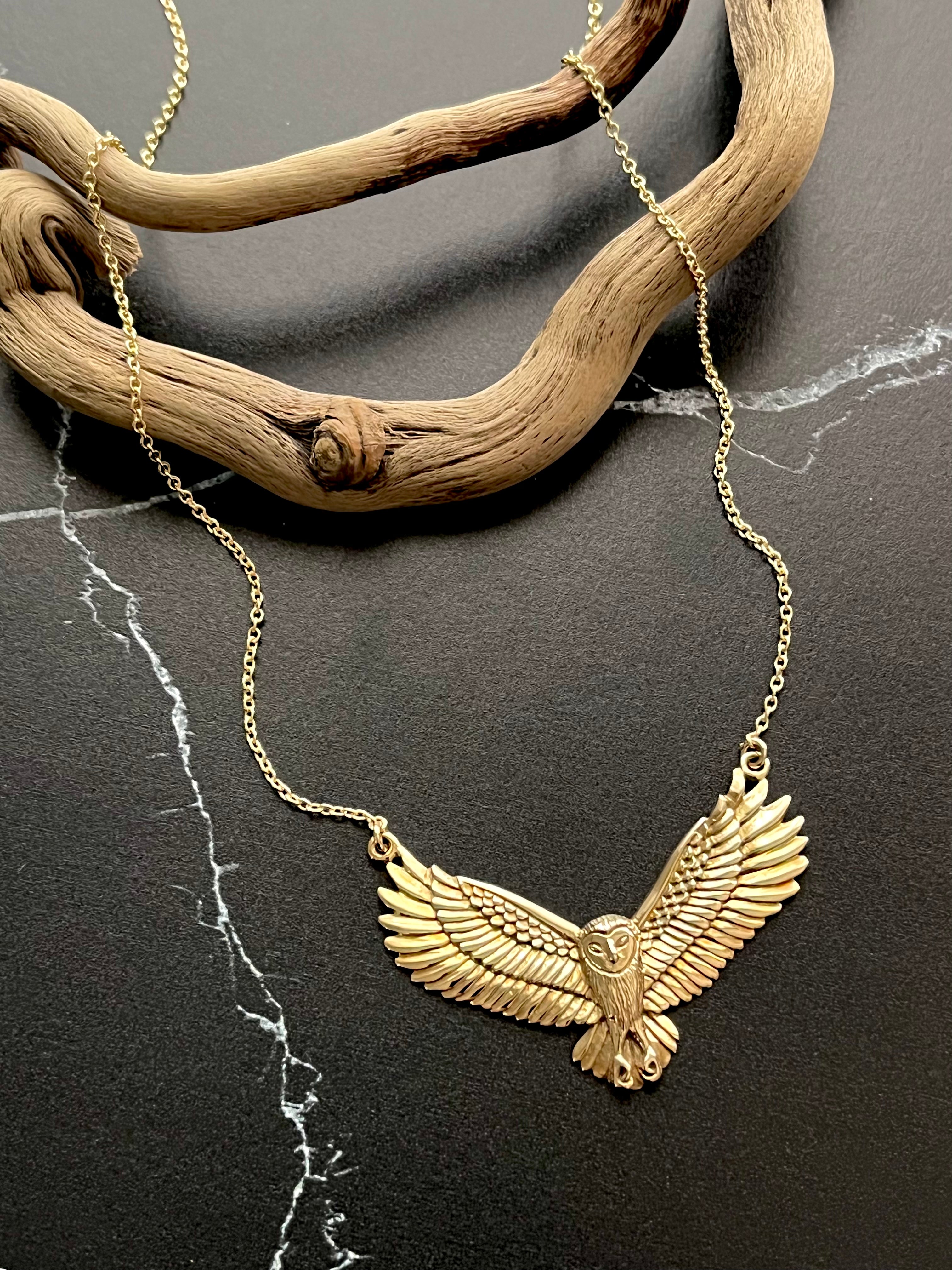 •NIGHT FLIGHT• gold necklace