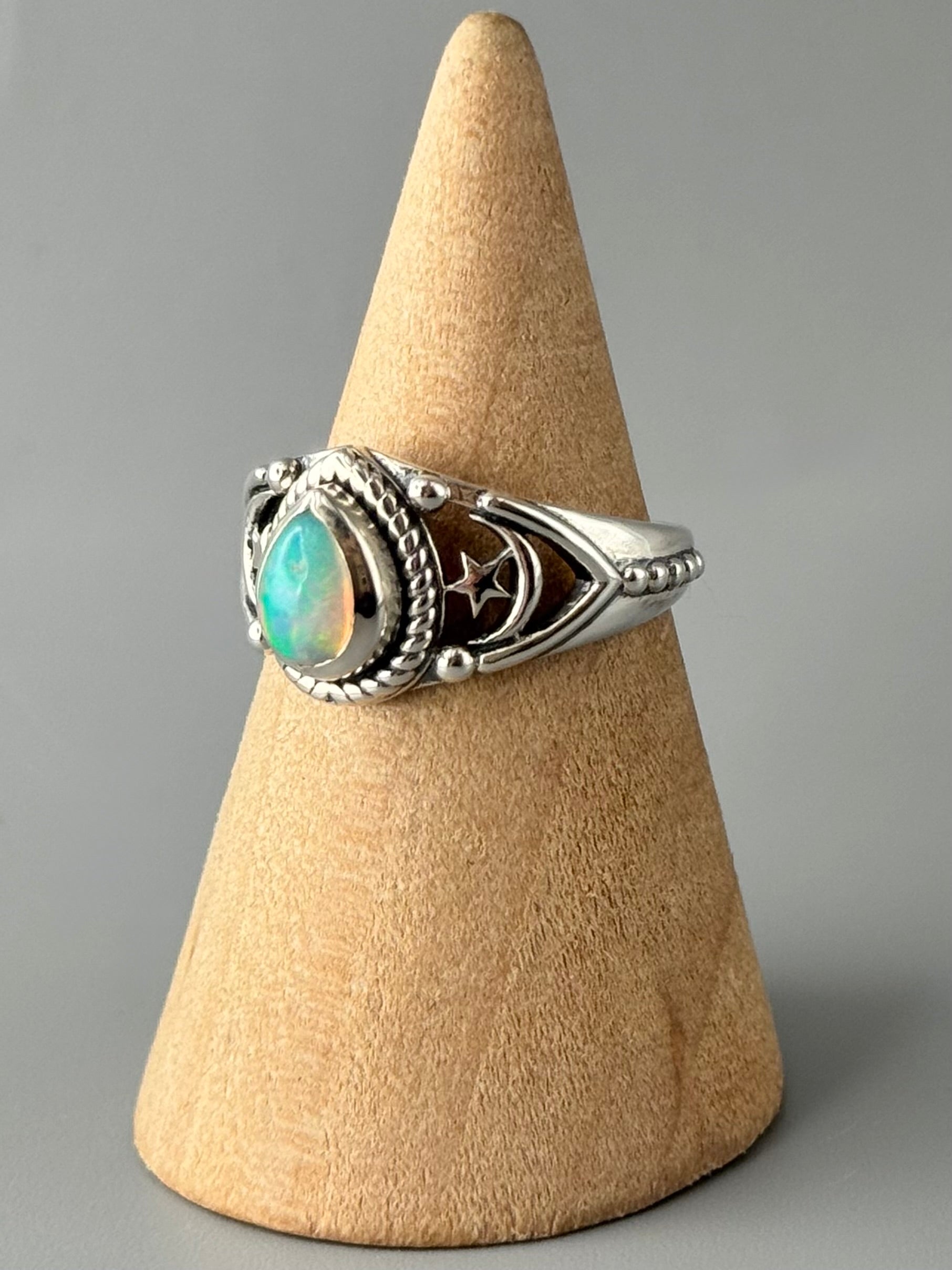 •ETHIOPIAN OPAL - COSMIC• sterling silver ring (various sizes)