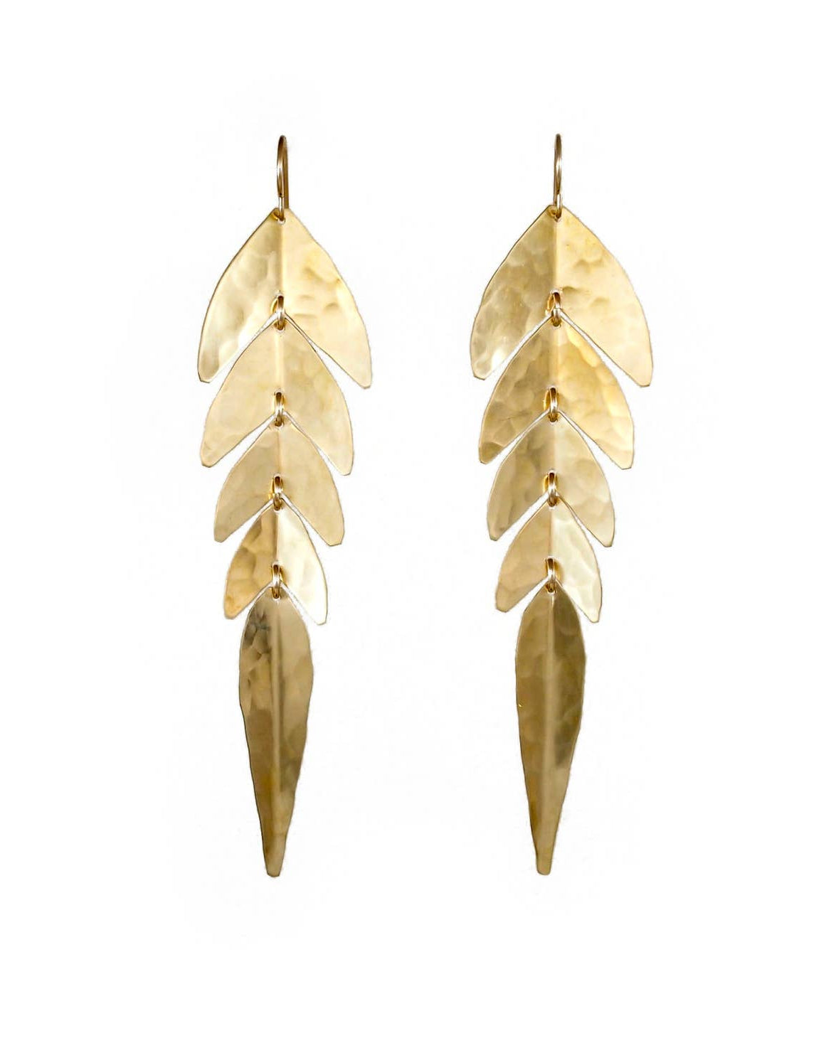 • SMALL SWISH • gold dangle earring