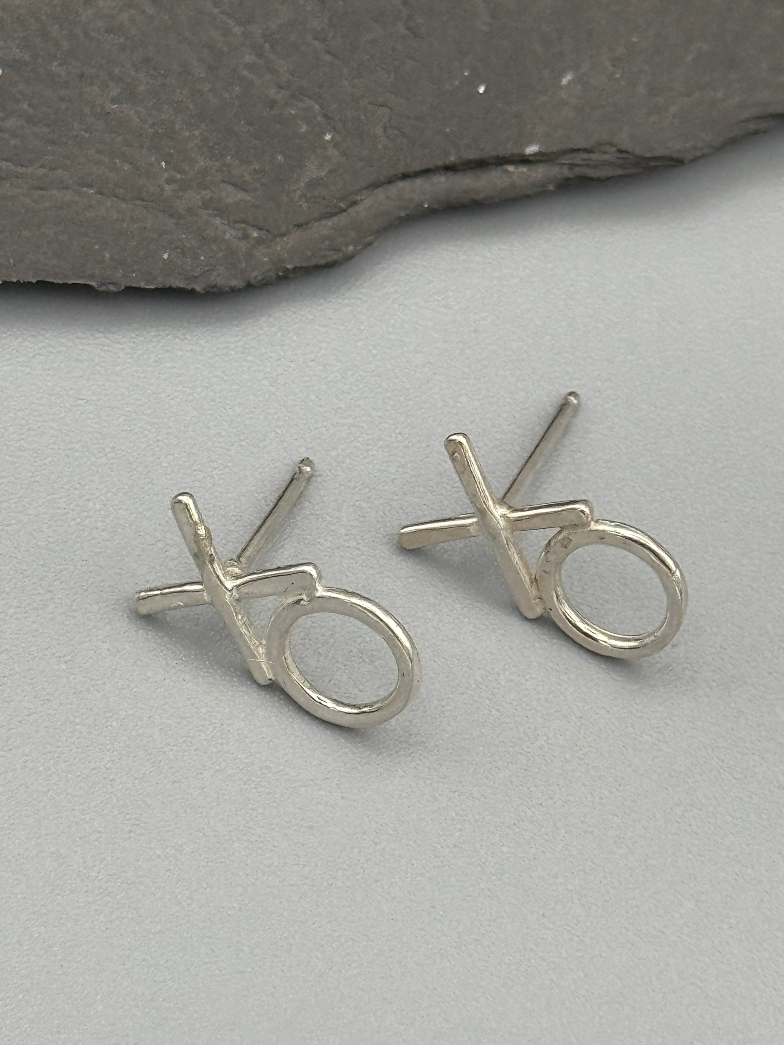 •XOXO• sterling silver post earrings