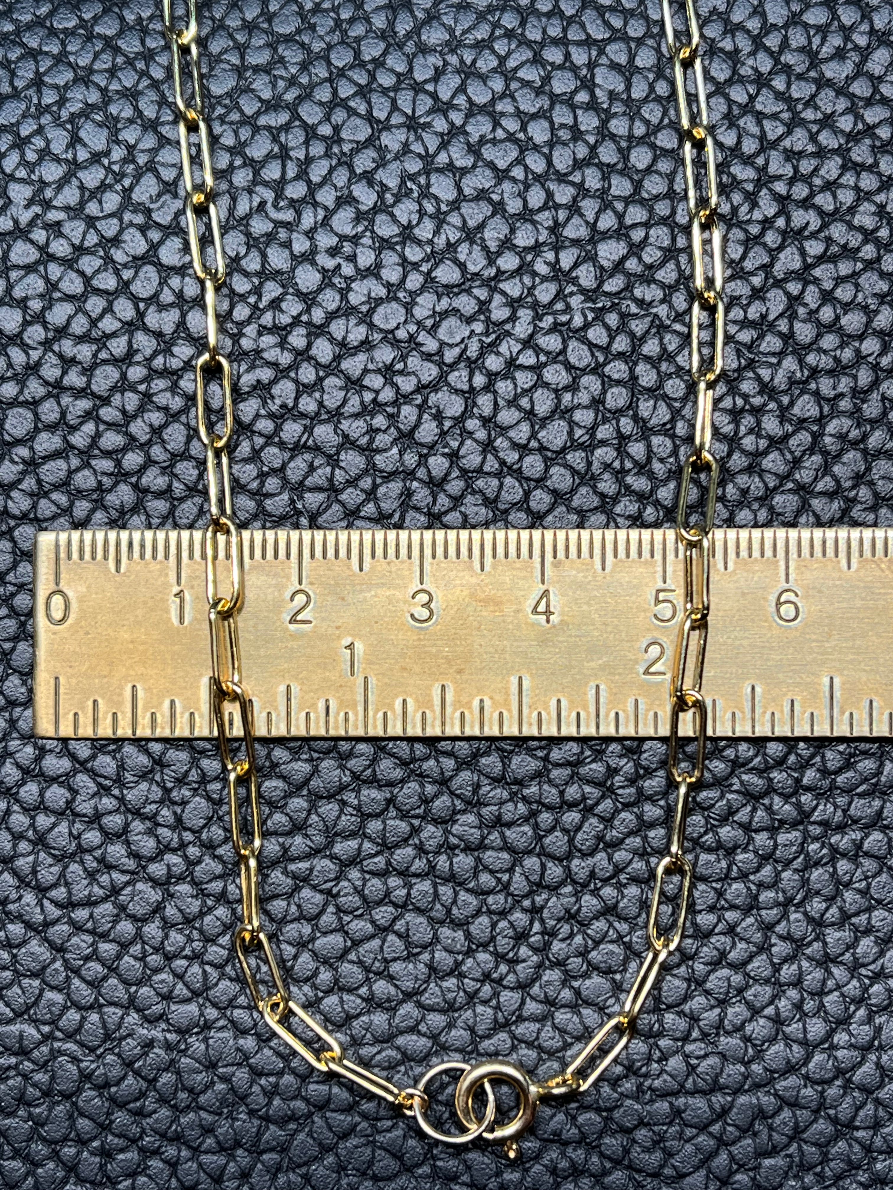 •MEDIUM PAPERCLIP• gold chain