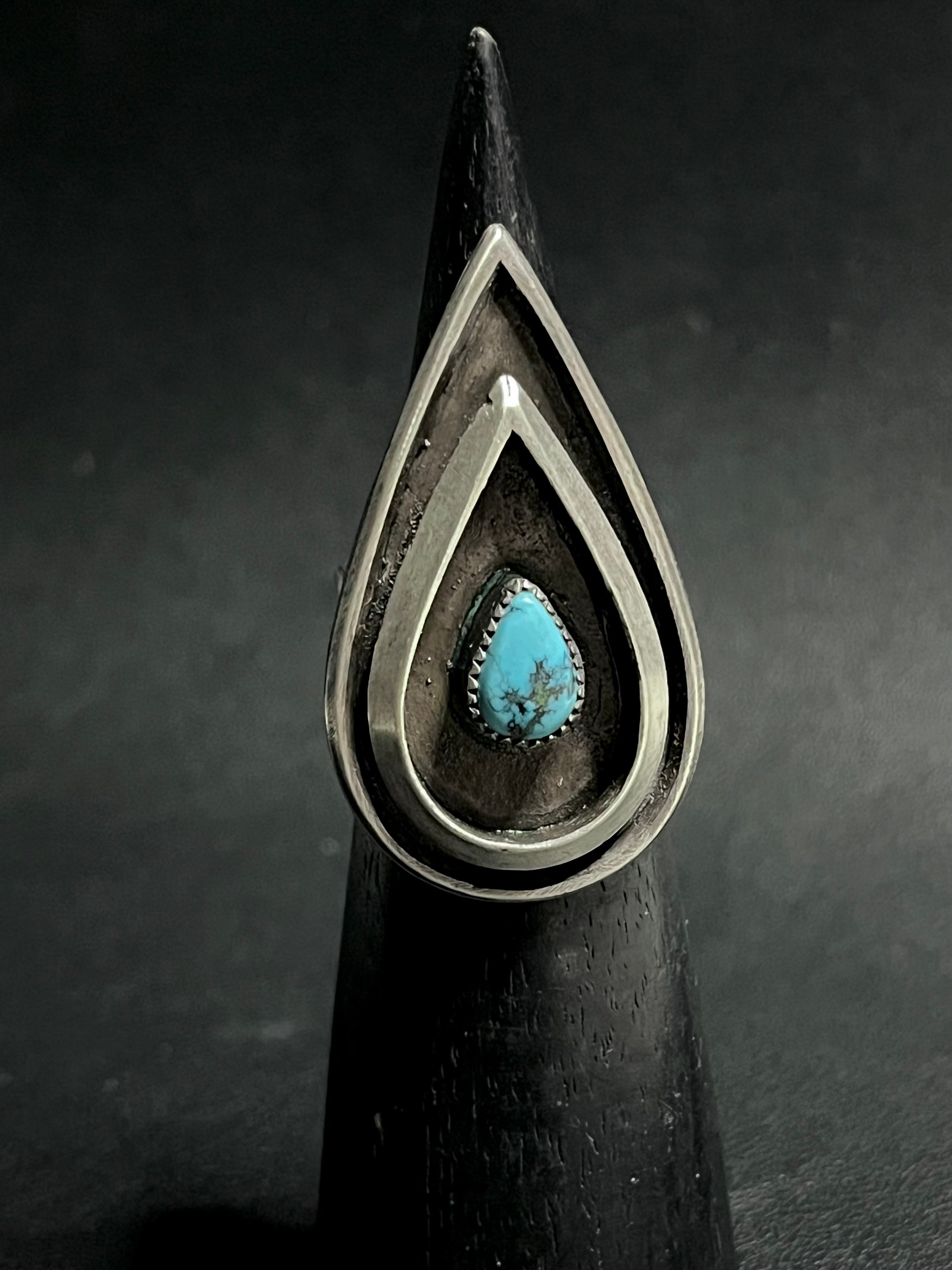 •RECURSION• hubei turquoise + silver ring - SIZE 8.75