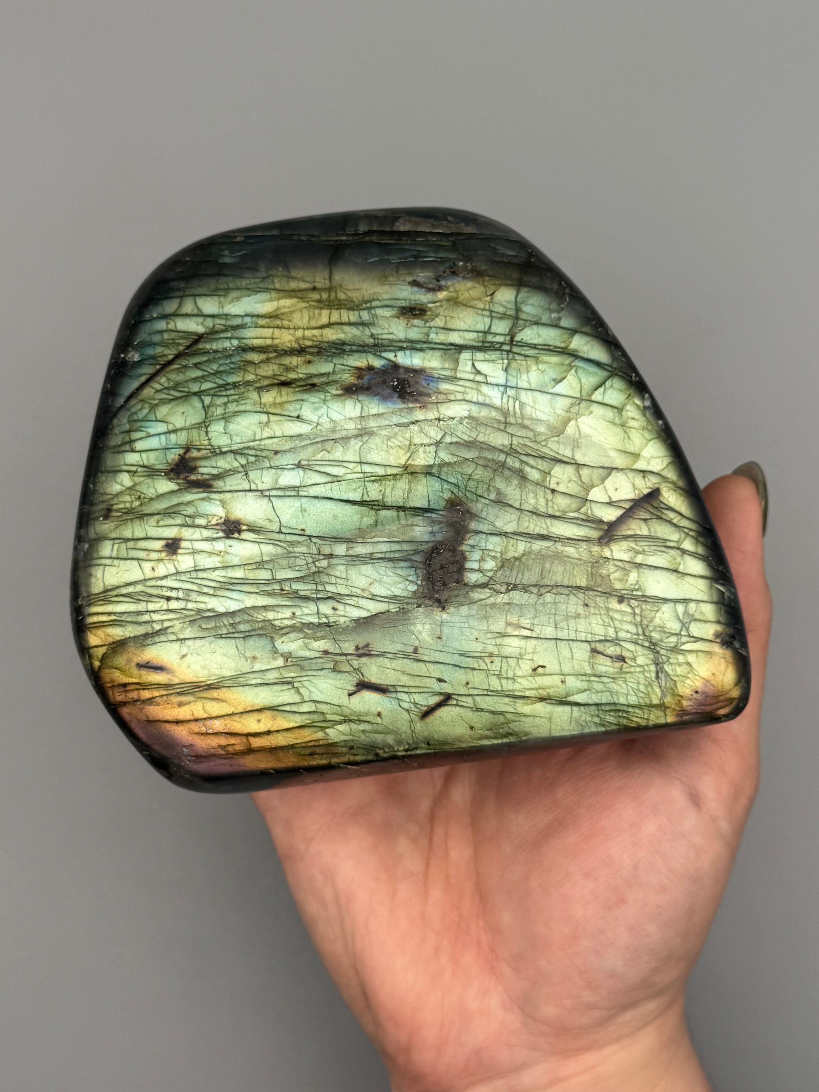 •LABRADORITE• smooth freeform