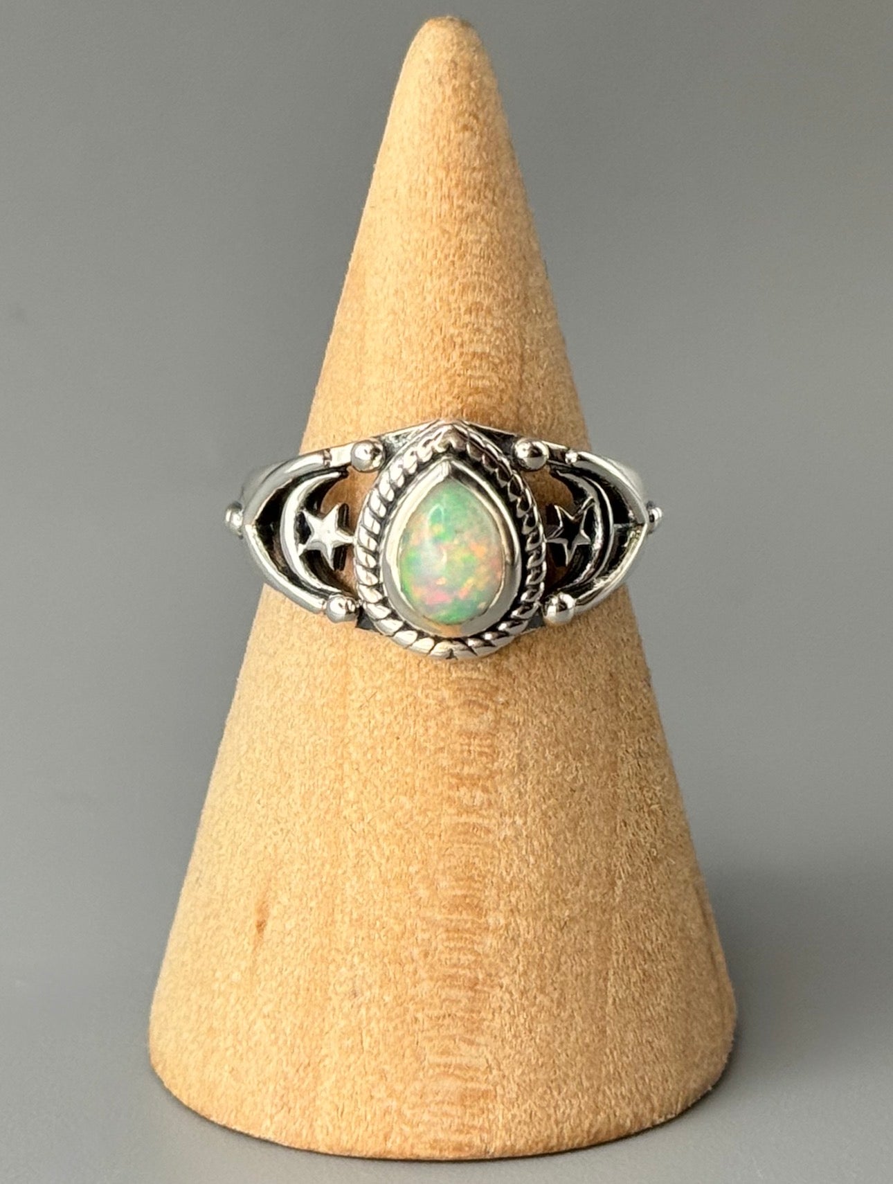 •ETHIOPIAN OPAL - COSMIC• sterling silver ring (various sizes)