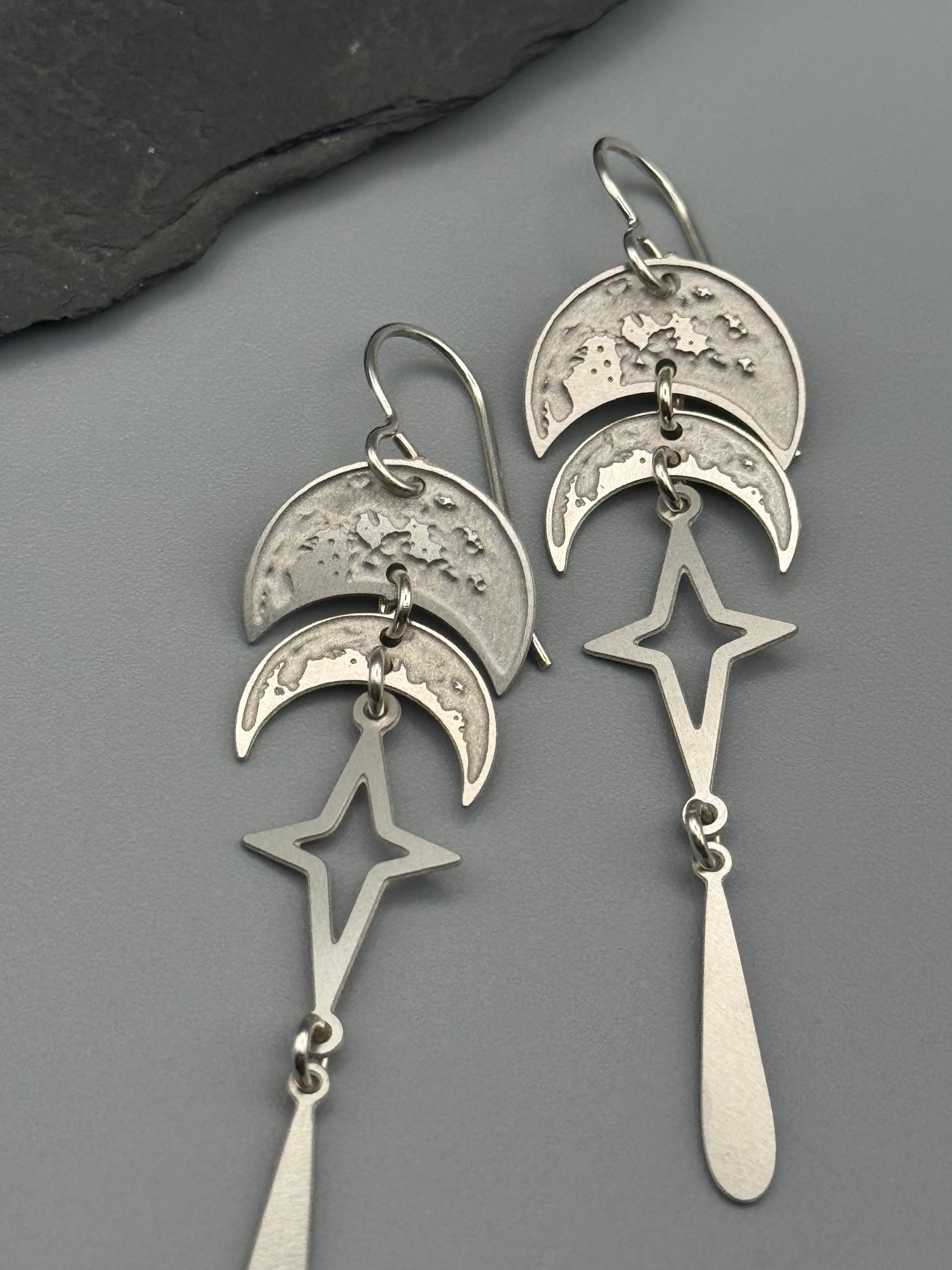 •NYX• silver dangle earrings