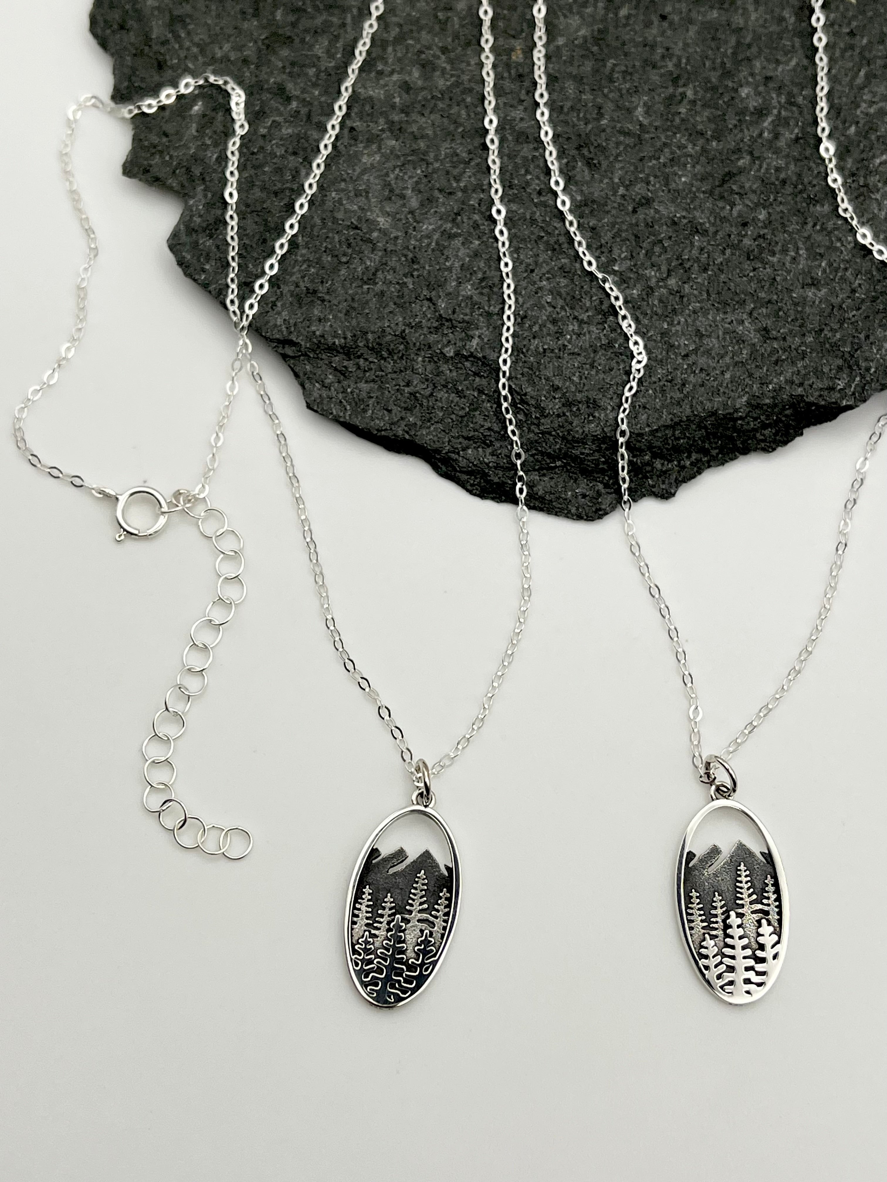 •BLUE RIDGE• silver necklace