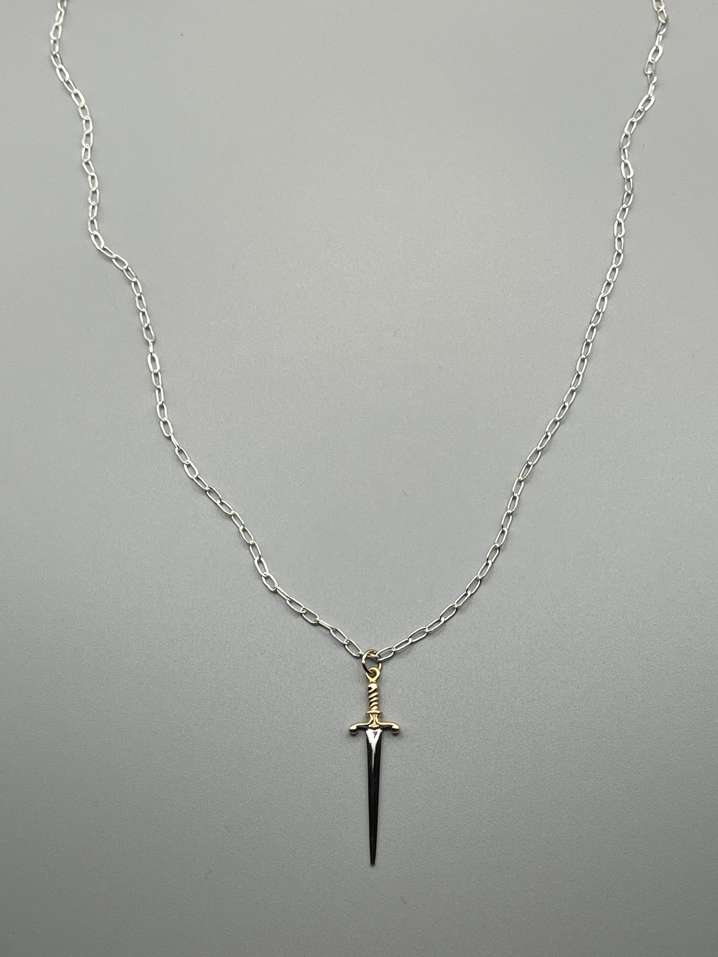 •BIG DAGGER• silver necklace