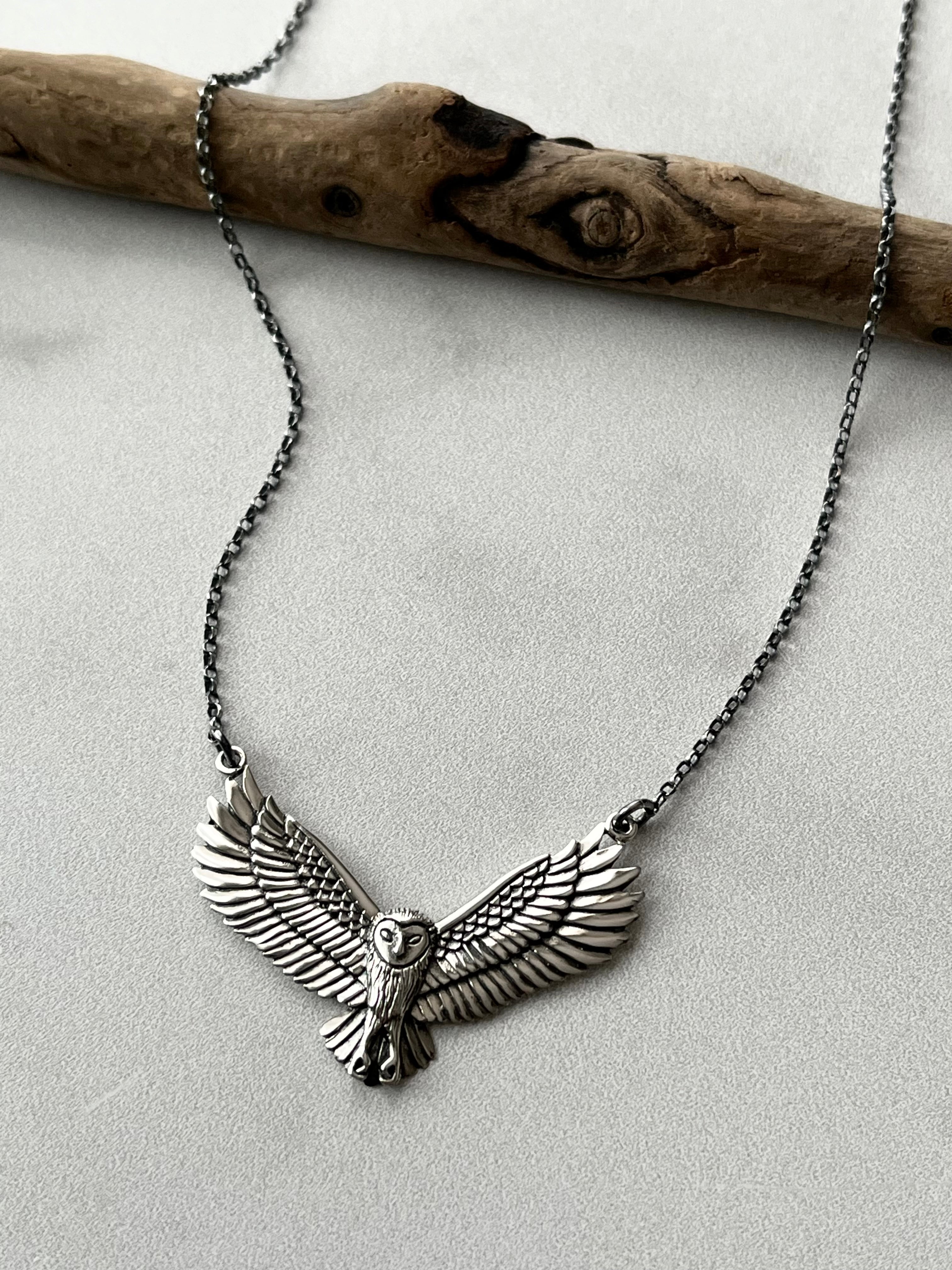 •NIGHT FLIGHT• silver necklace