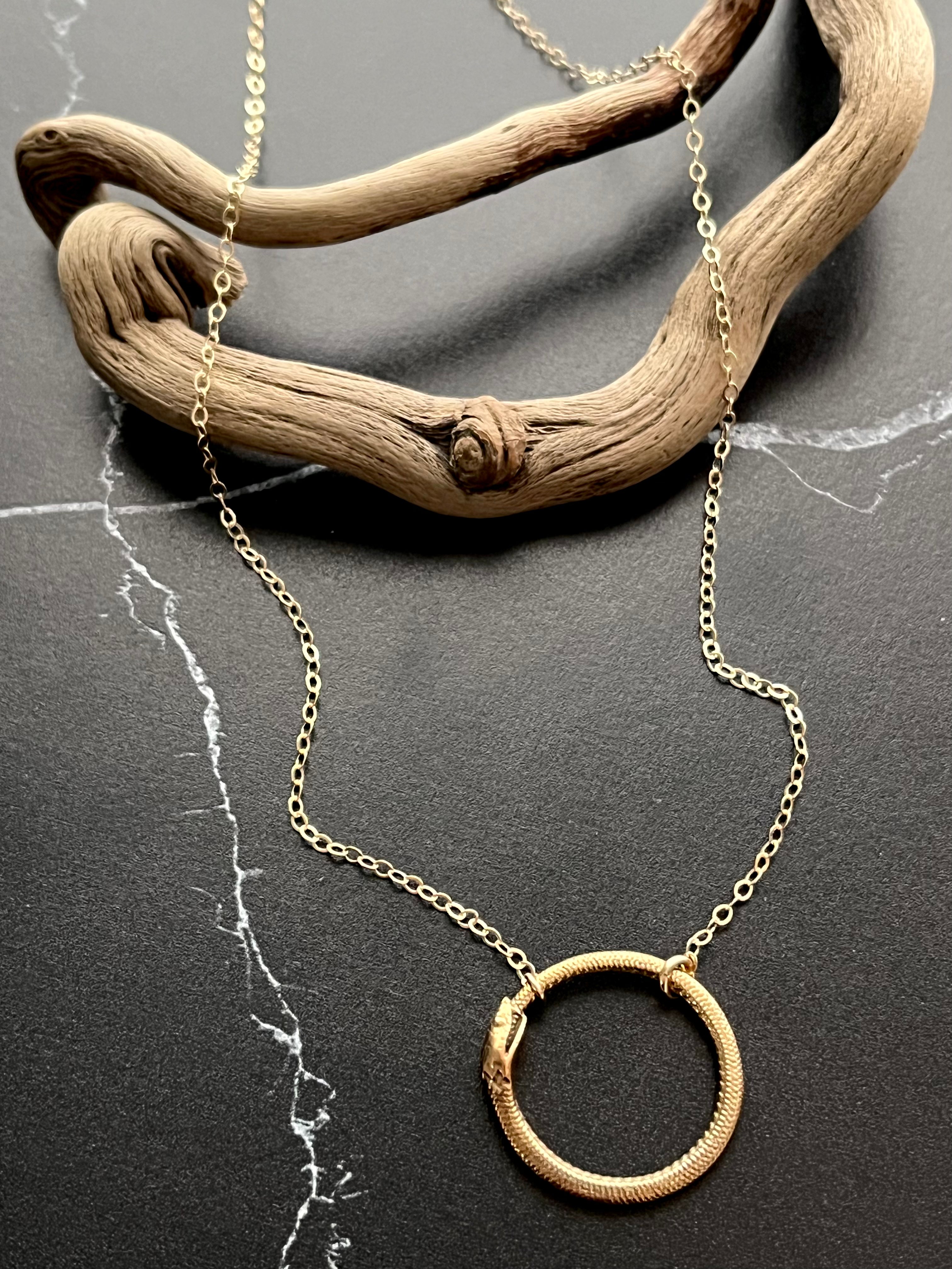 •OUROBOROS•  gold necklace