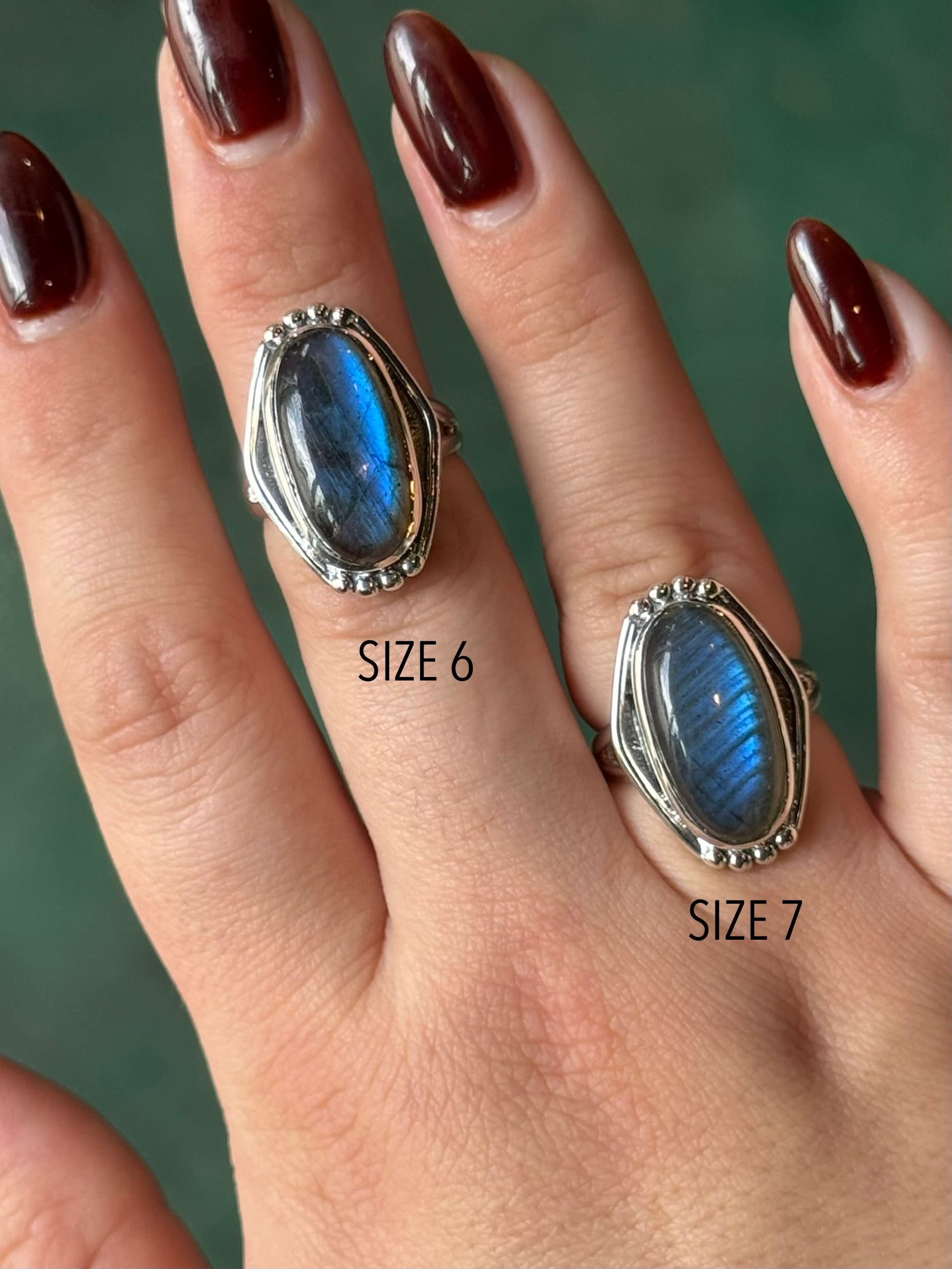 •LABRADORITE - POLARITY• sterling silver ring (various sizes)