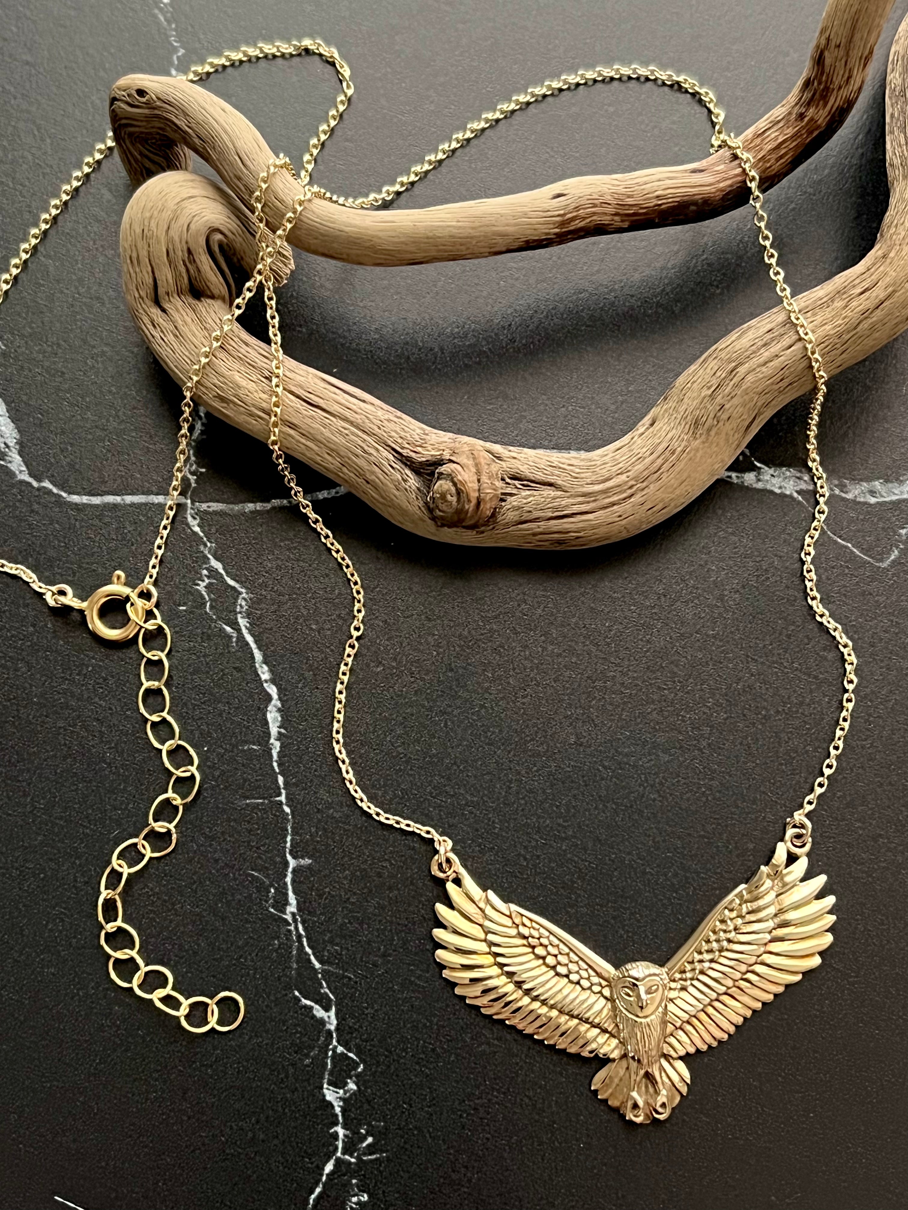 •NIGHT FLIGHT• gold necklace