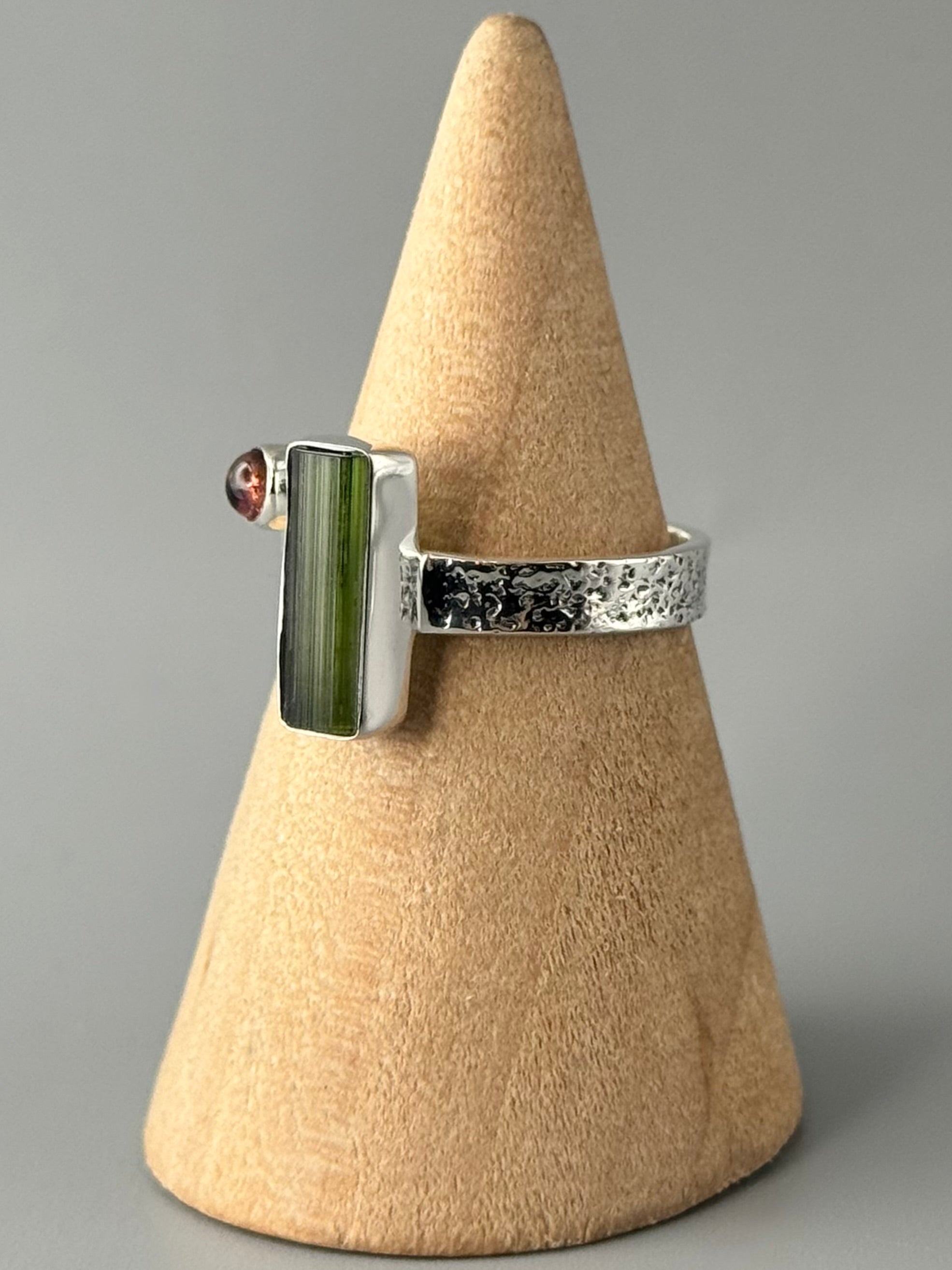 •TOURMALINE - LIL' IO• sterling silver ring (various sizes)