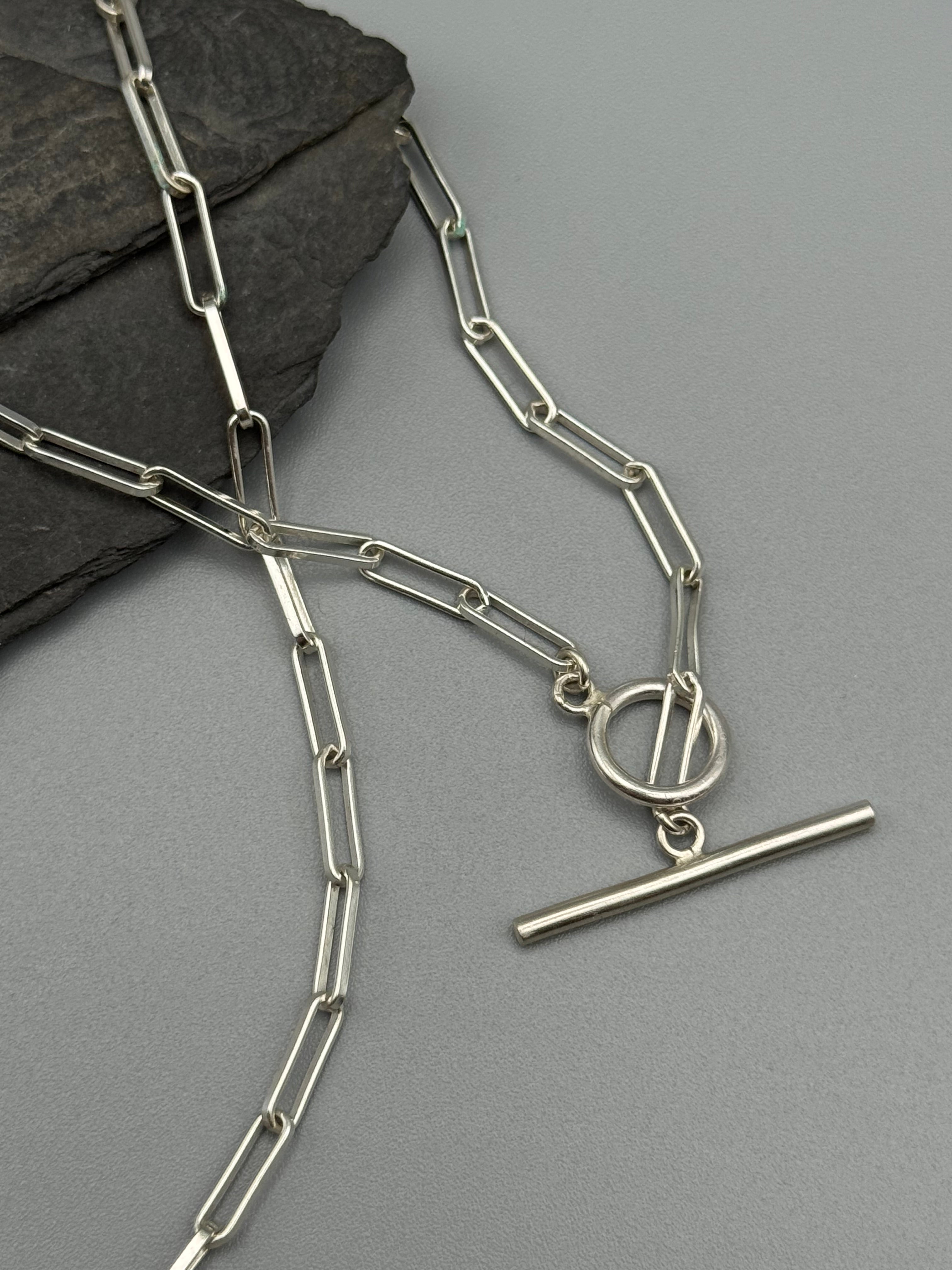 •HAWK• brass shadowbox necklace (18" long)