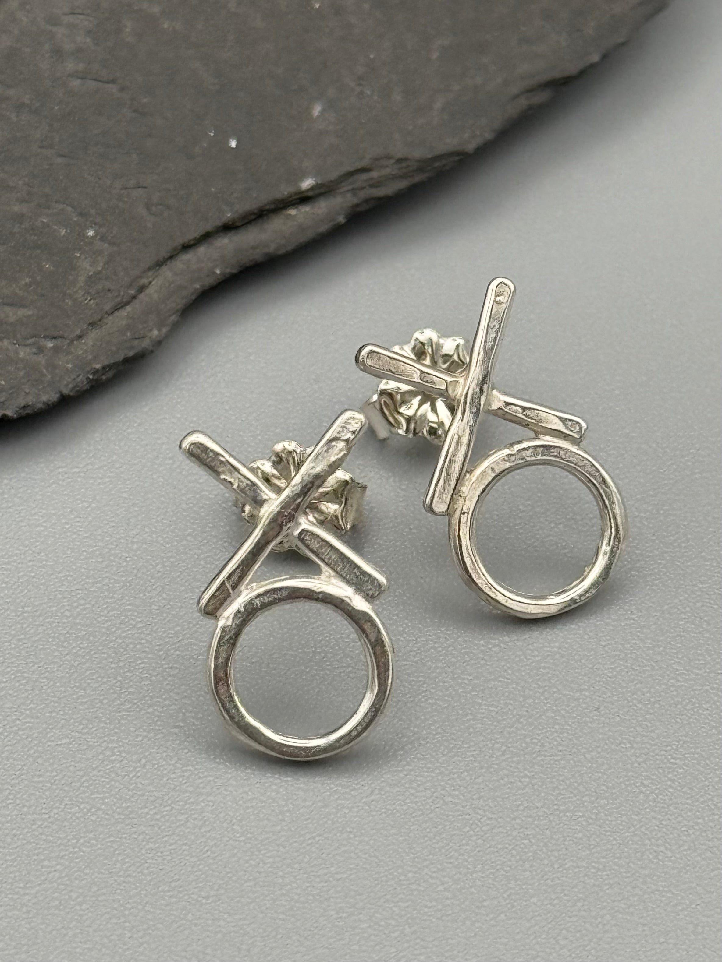 •XOXO• sterling silver post earrings