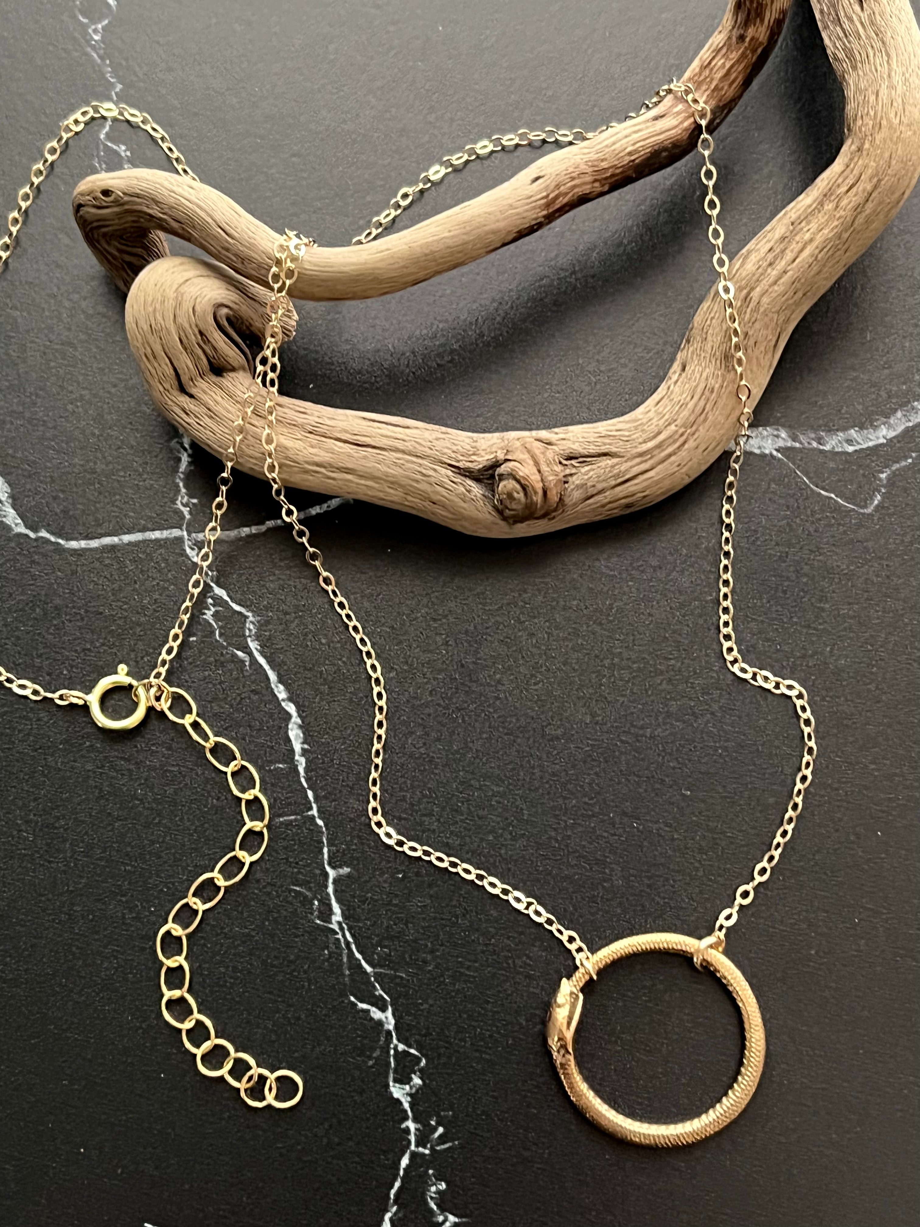 •OUROBOROS•  gold necklace