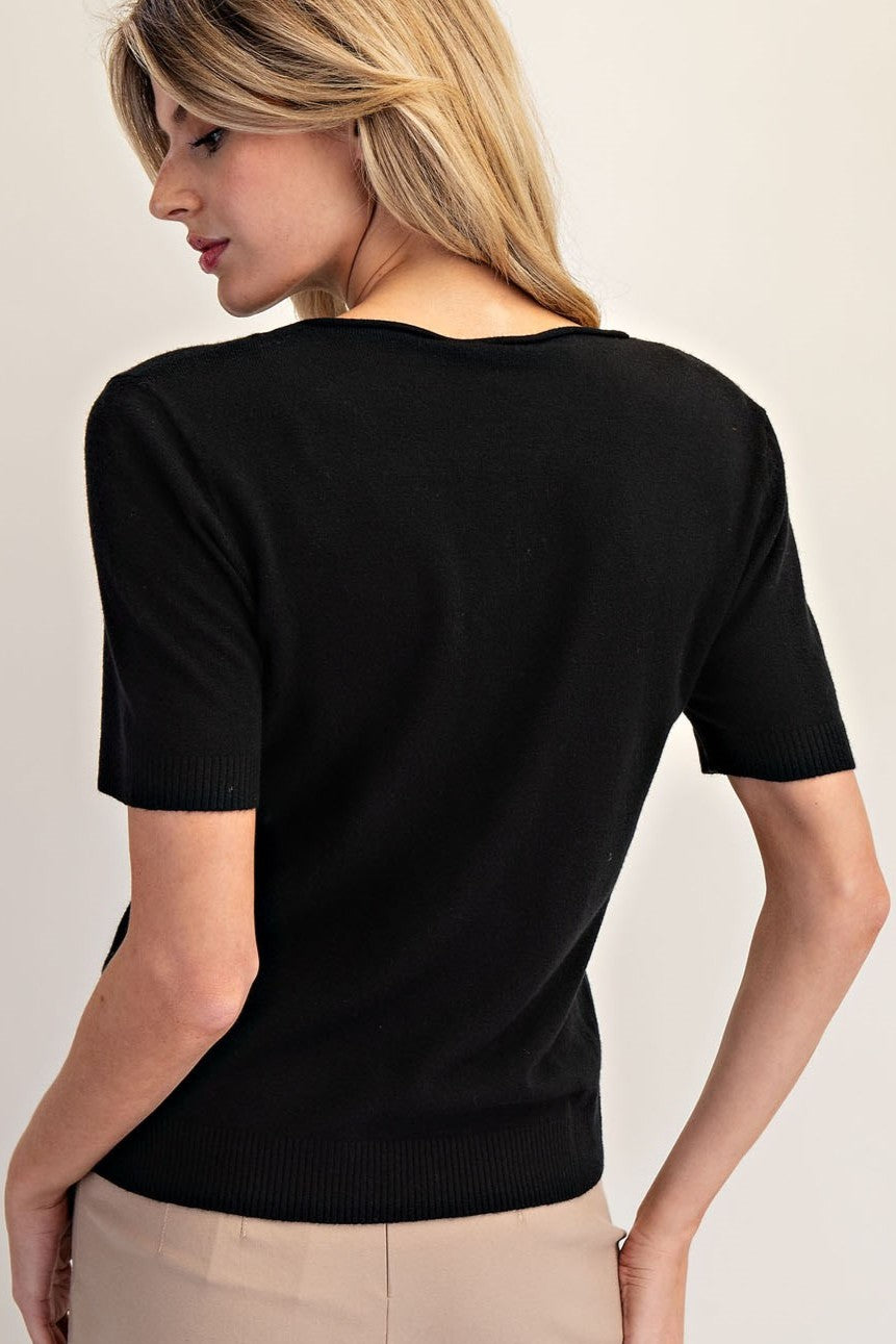 •SADIE• soft sweater knit top