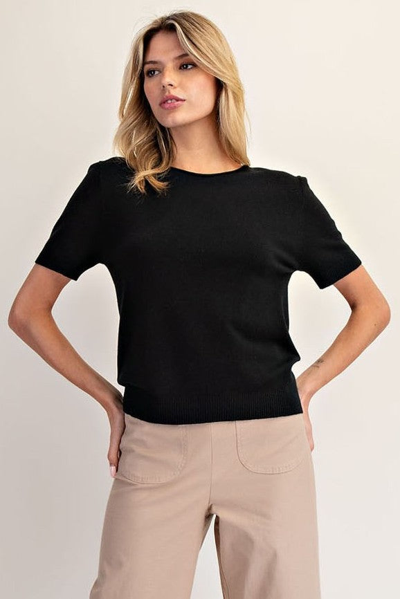 •SADIE• soft sweater knit top