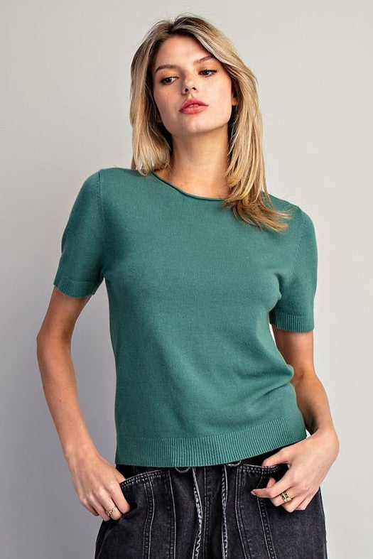 •SADIE• soft sweater knit top