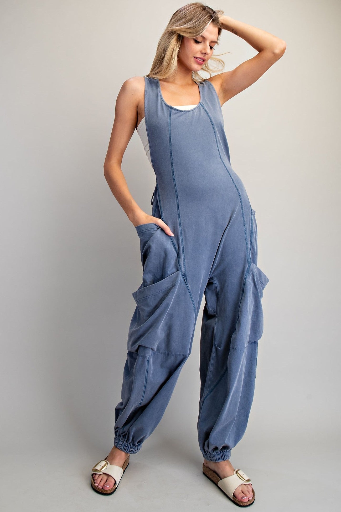 •ROWAN• cotton blend jumpsuit