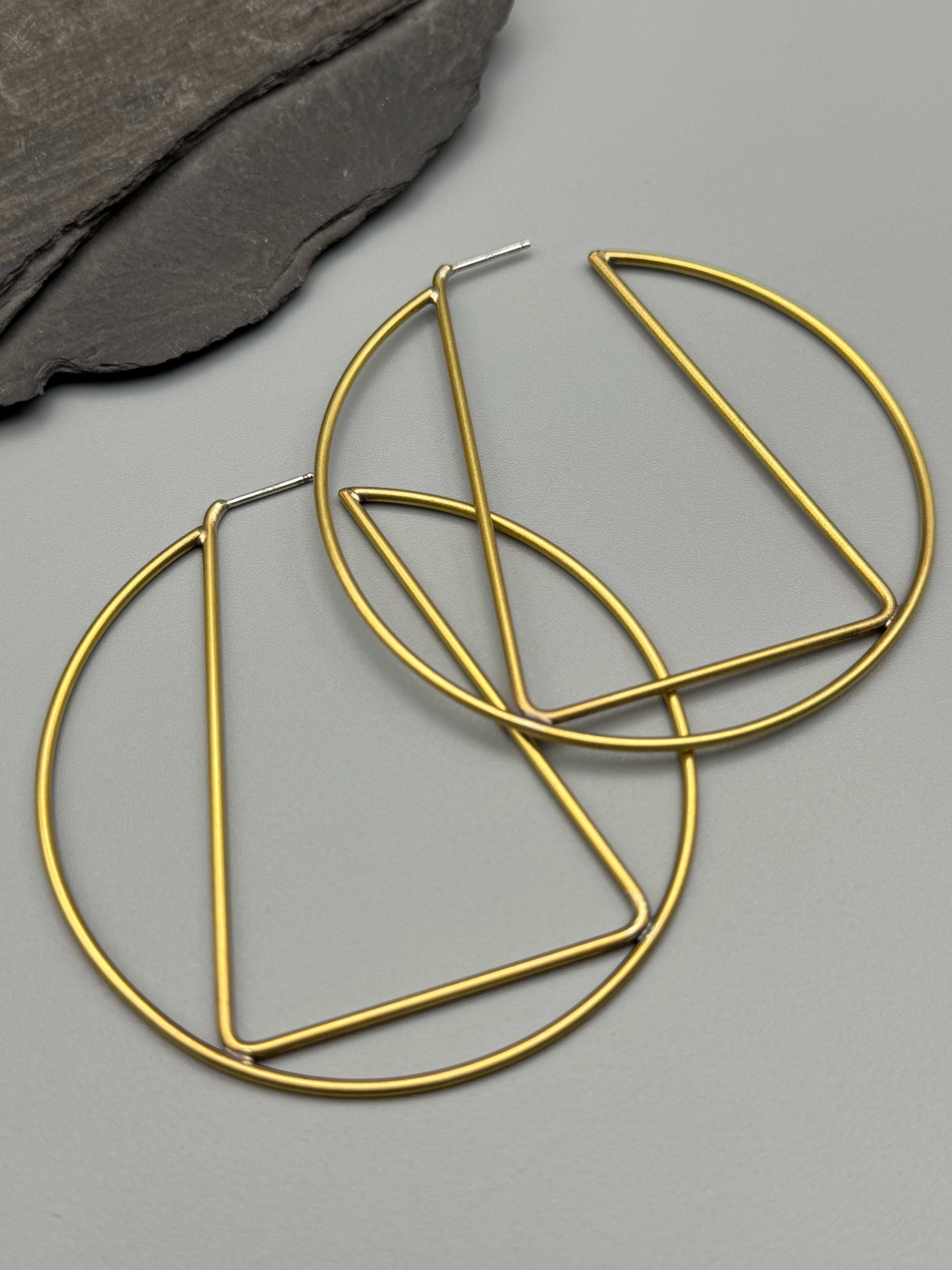 •SOFINAE• brass hoop earrings