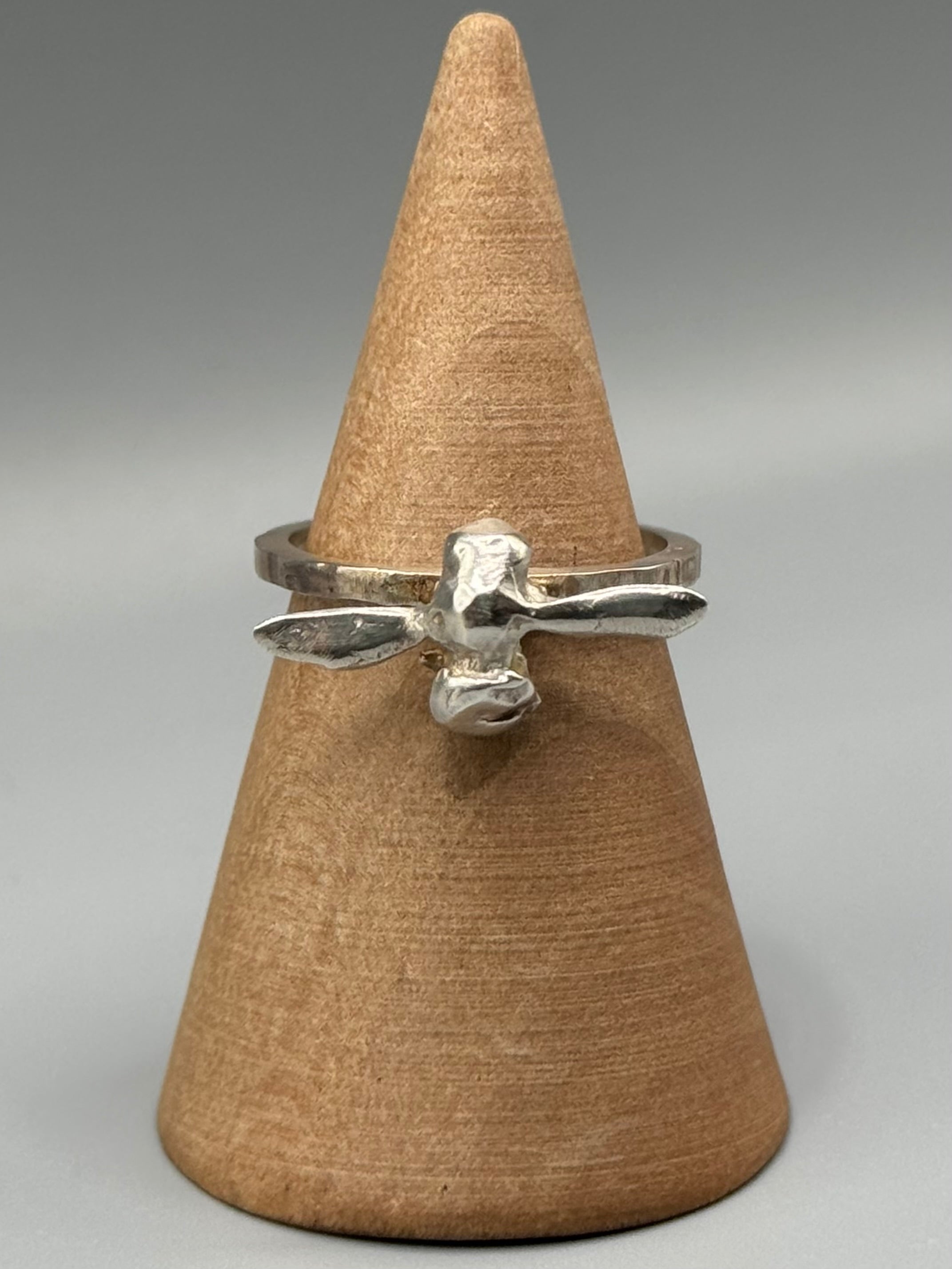 •TINY BEE CAST• sterling silver ring