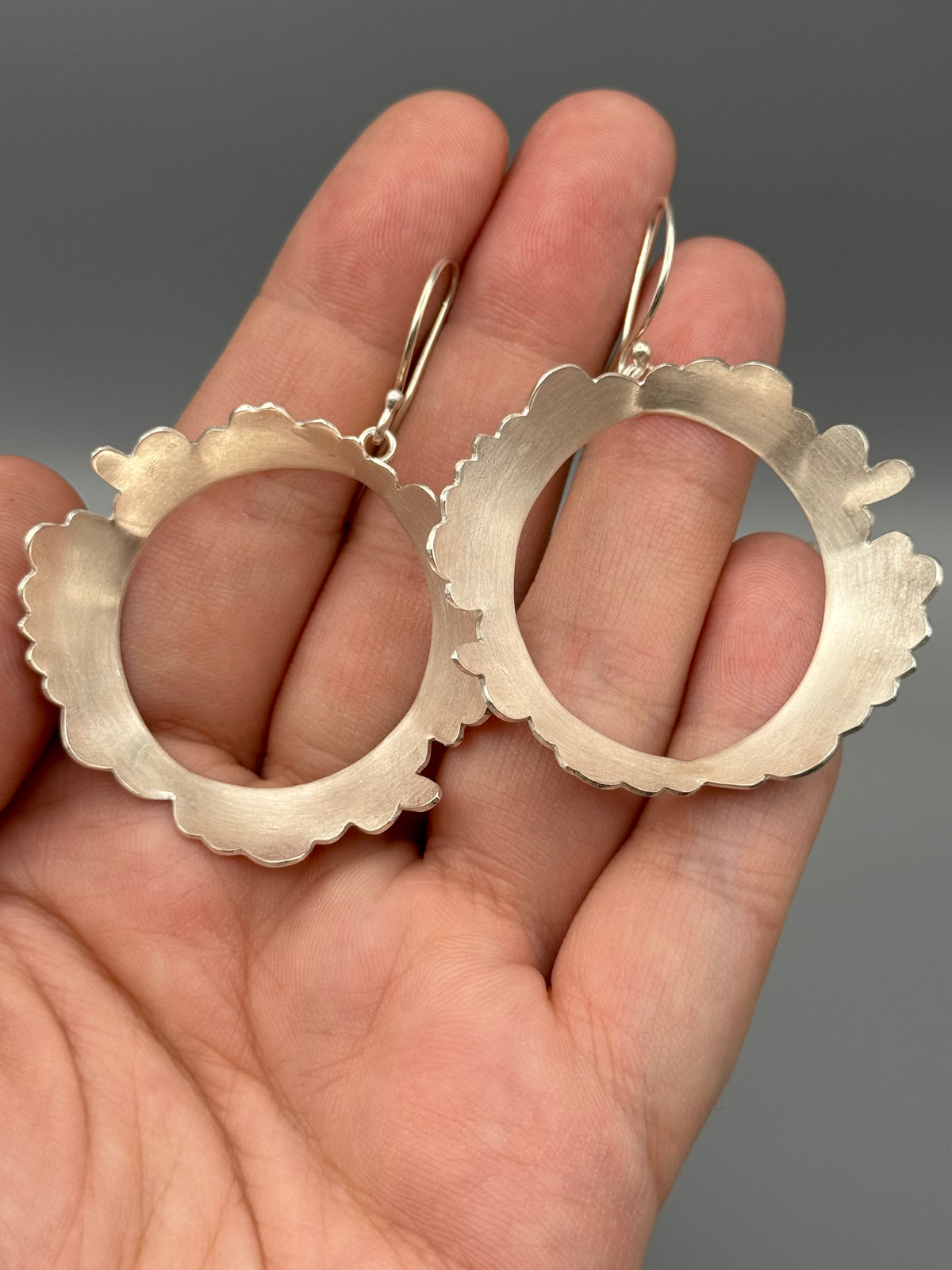 •CLOUD• sterling silver dangle earrings