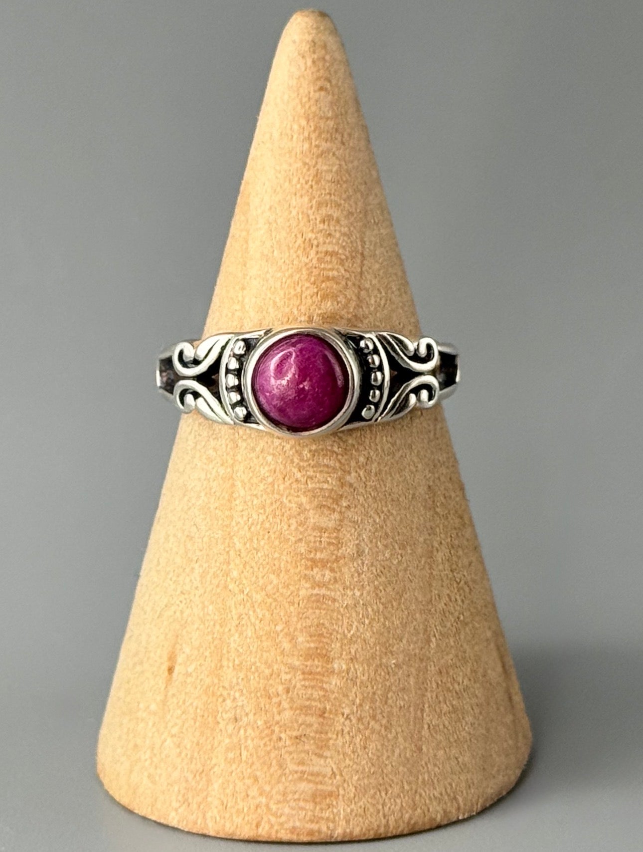 •RUBY - ADORNED• sterling silver ring (various sizes)