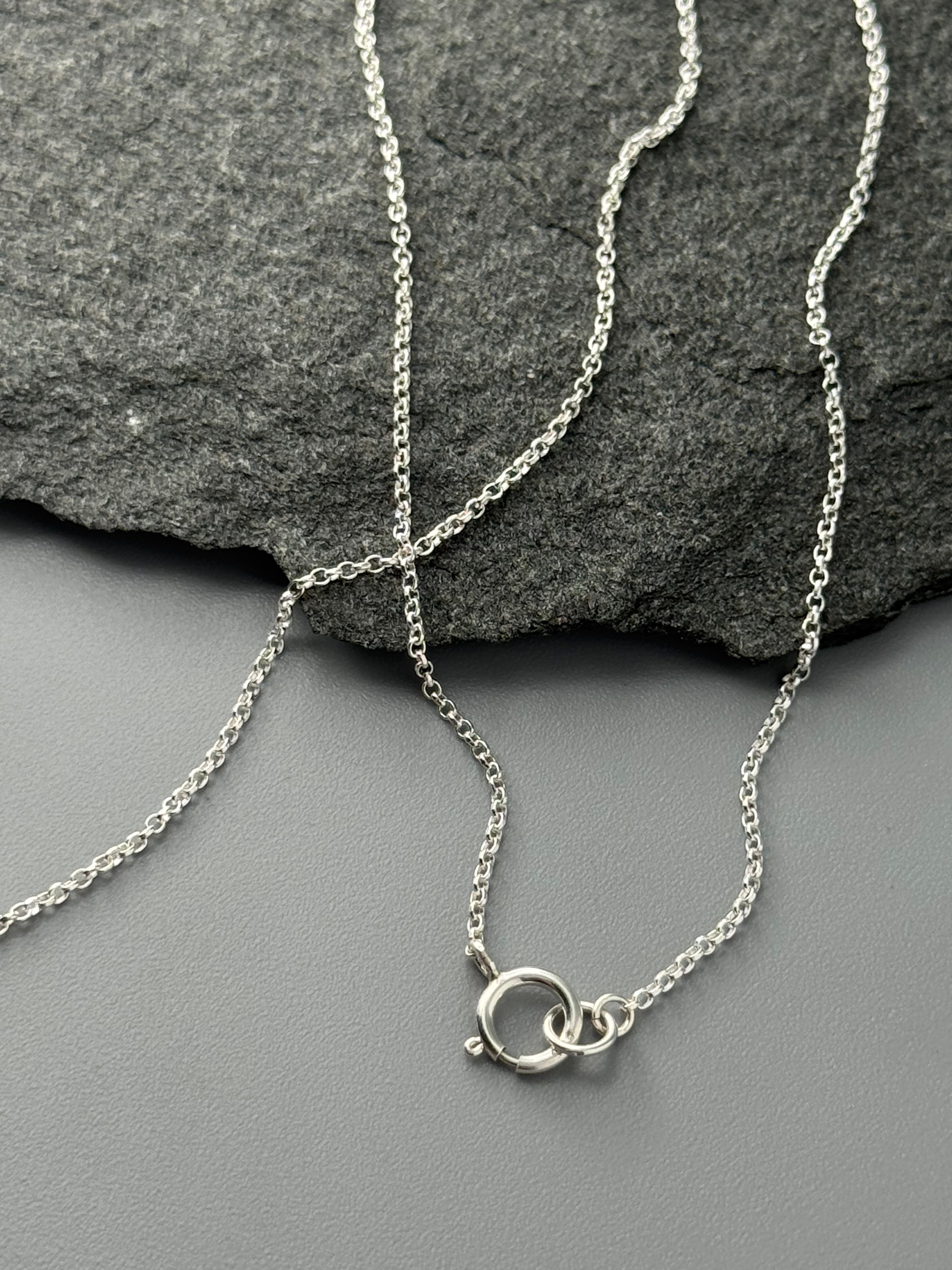 •HERKIMER - COIL• sterling silver necklace (18" long)