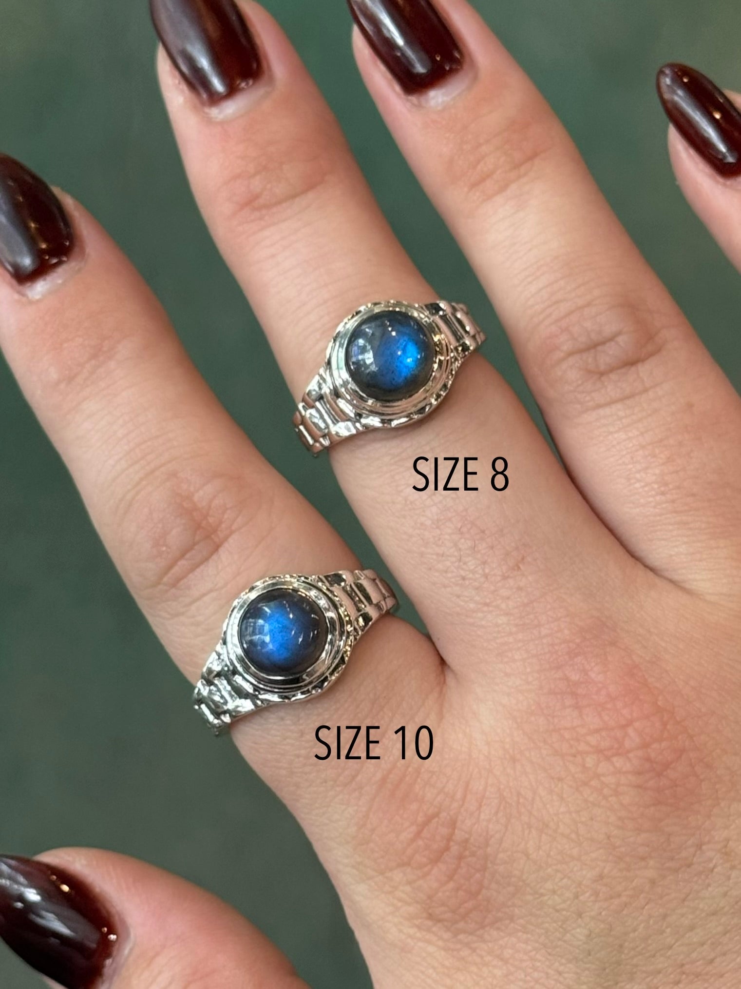 •LABRADORITE - TIMEKEEPER• sterling silver ring (various sizes)