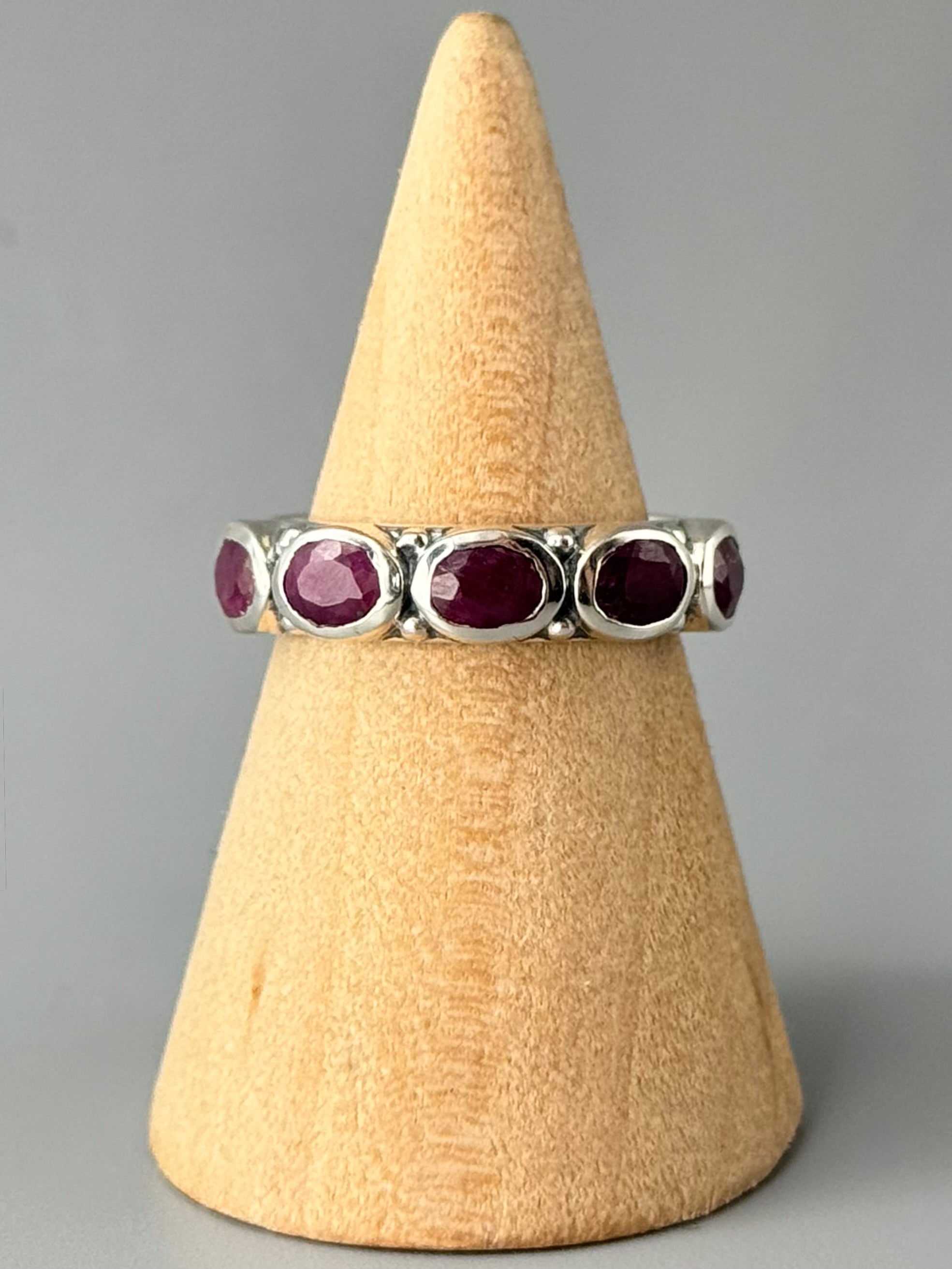 •RUBY - DIADEM• sterling silver ring (various sizes)