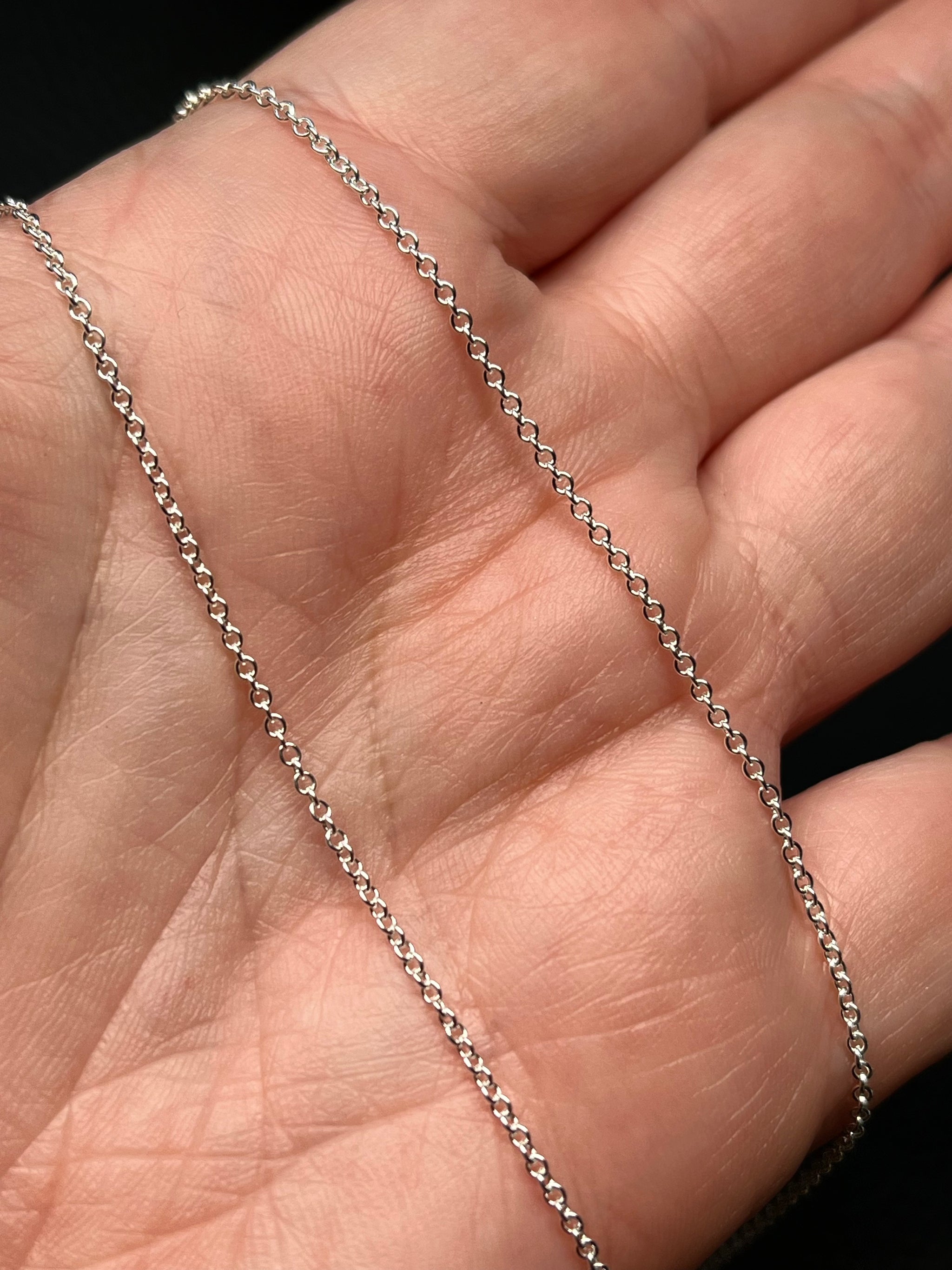 •PETITE ROLO CABLE• silver chain