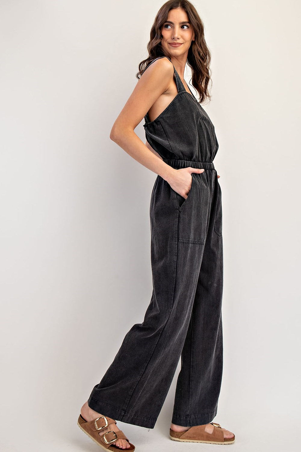 •ABERDEEN• sleeveless square neck jumpsuit