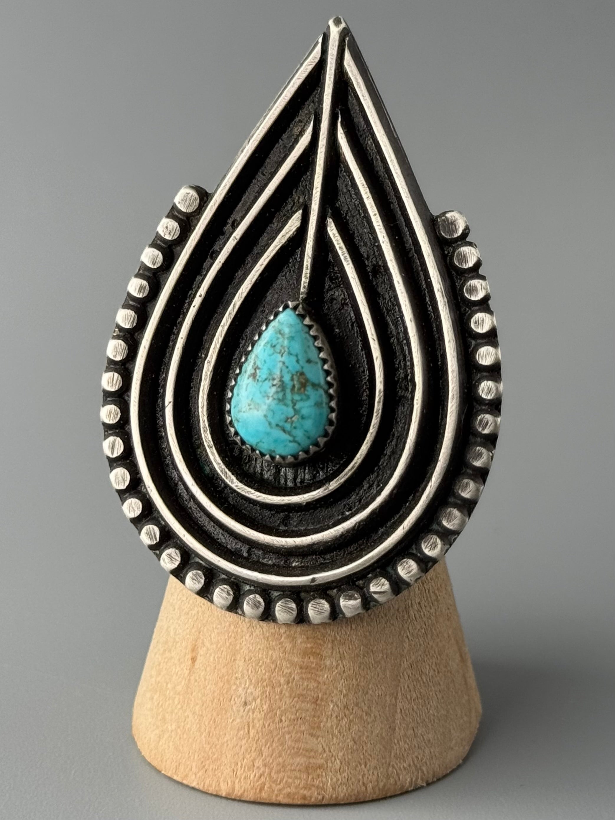 •RECURSION• turquoise + silver ring (size 7.25)