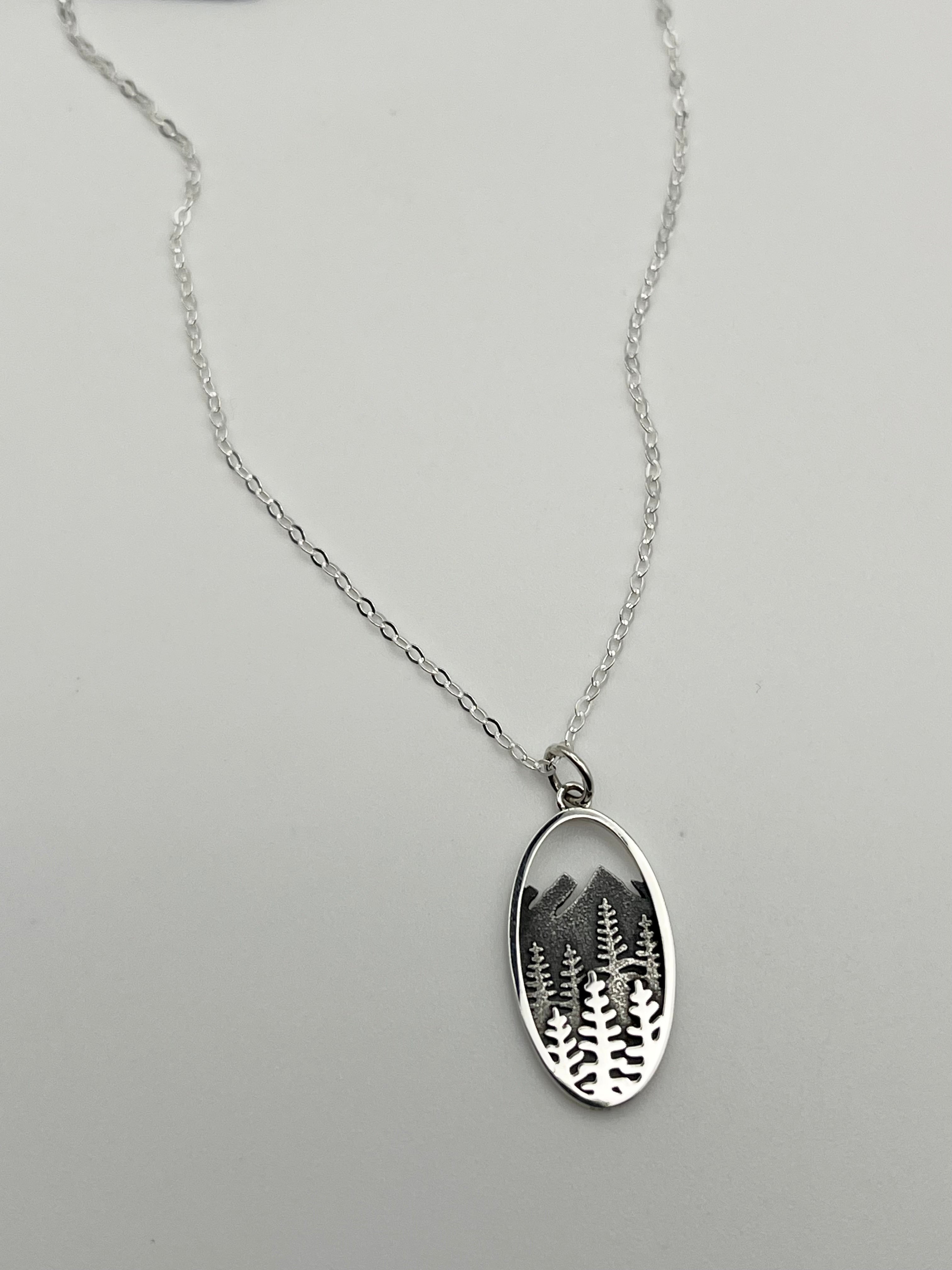 •BLUE RIDGE• silver necklace