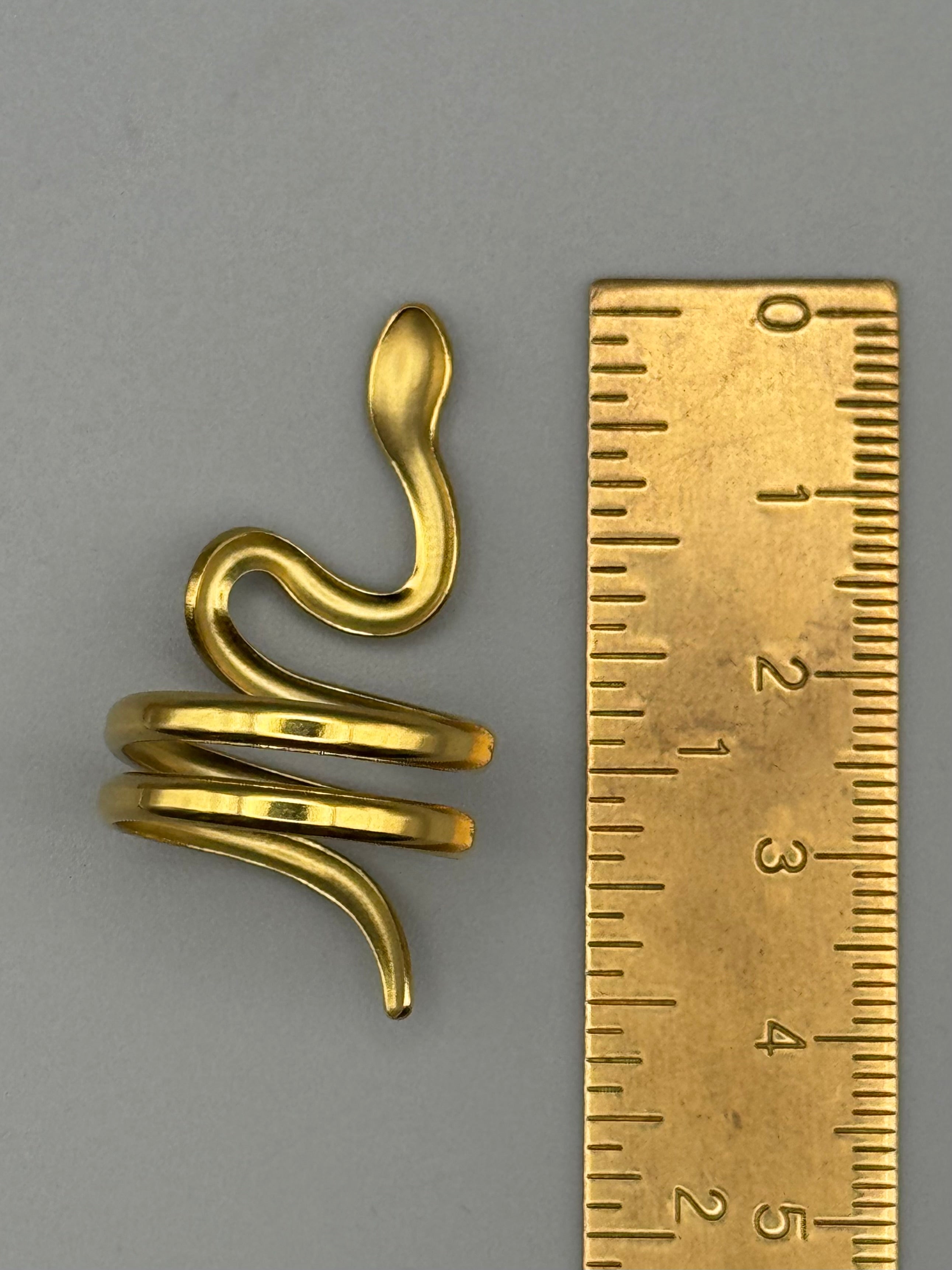 •SERPENT• adjustable brass ring
