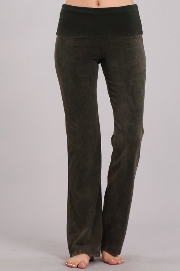 •BOWIE• cotton blend bootcut pants (USA)