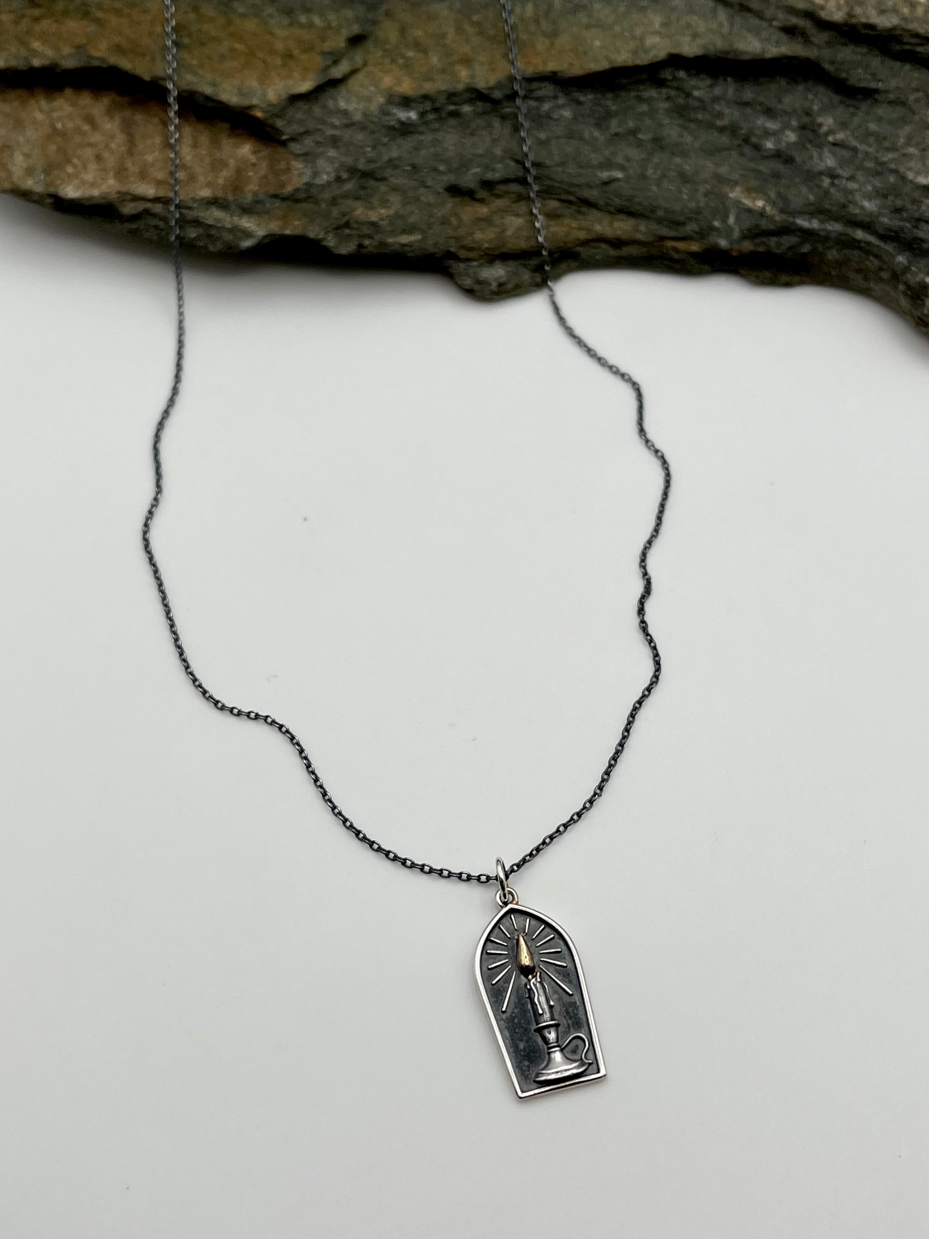 •MEMORIA• mixed metal necklace