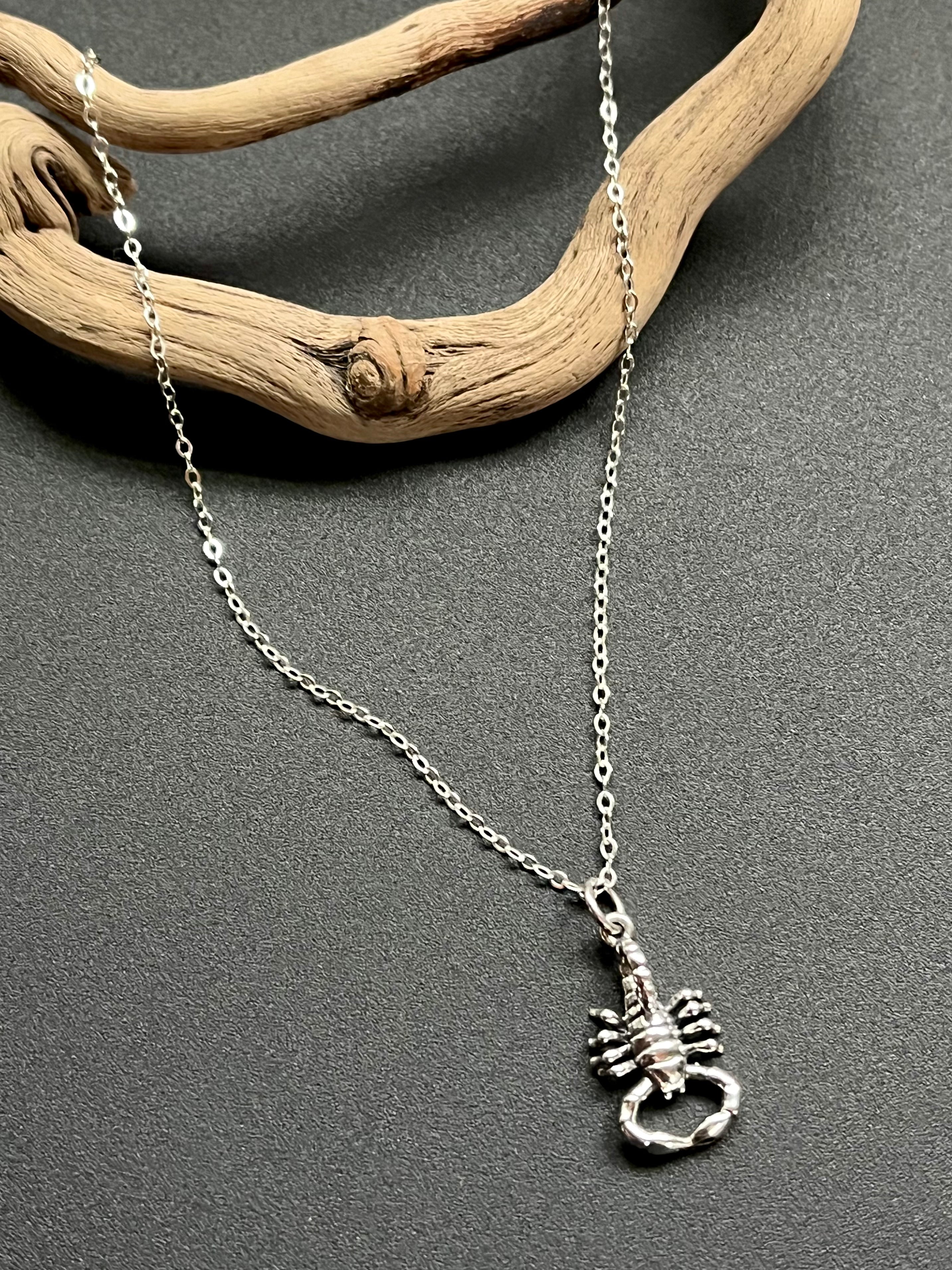 •SCORPIO• silver necklace