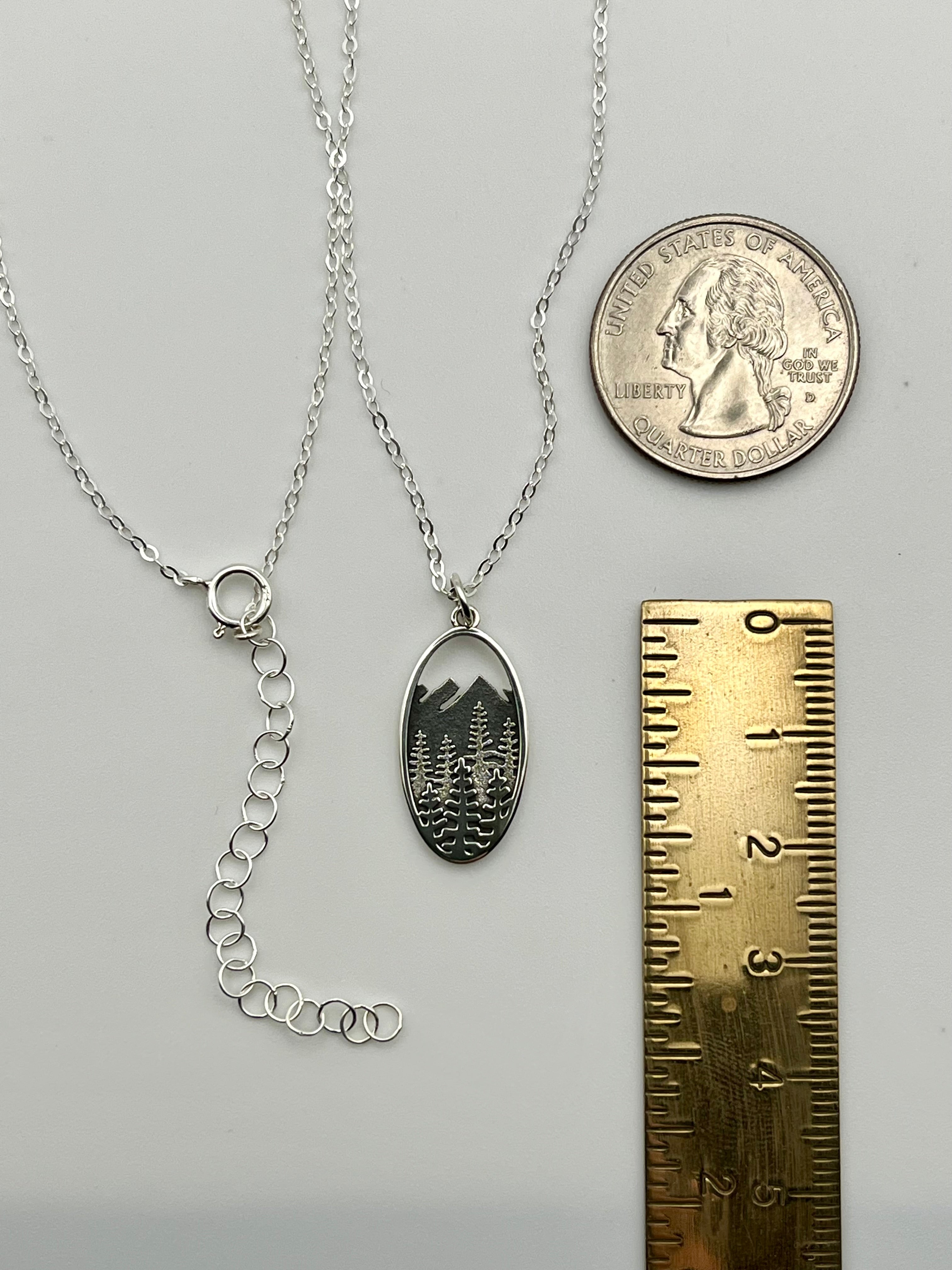 •BLUE RIDGE• silver necklace