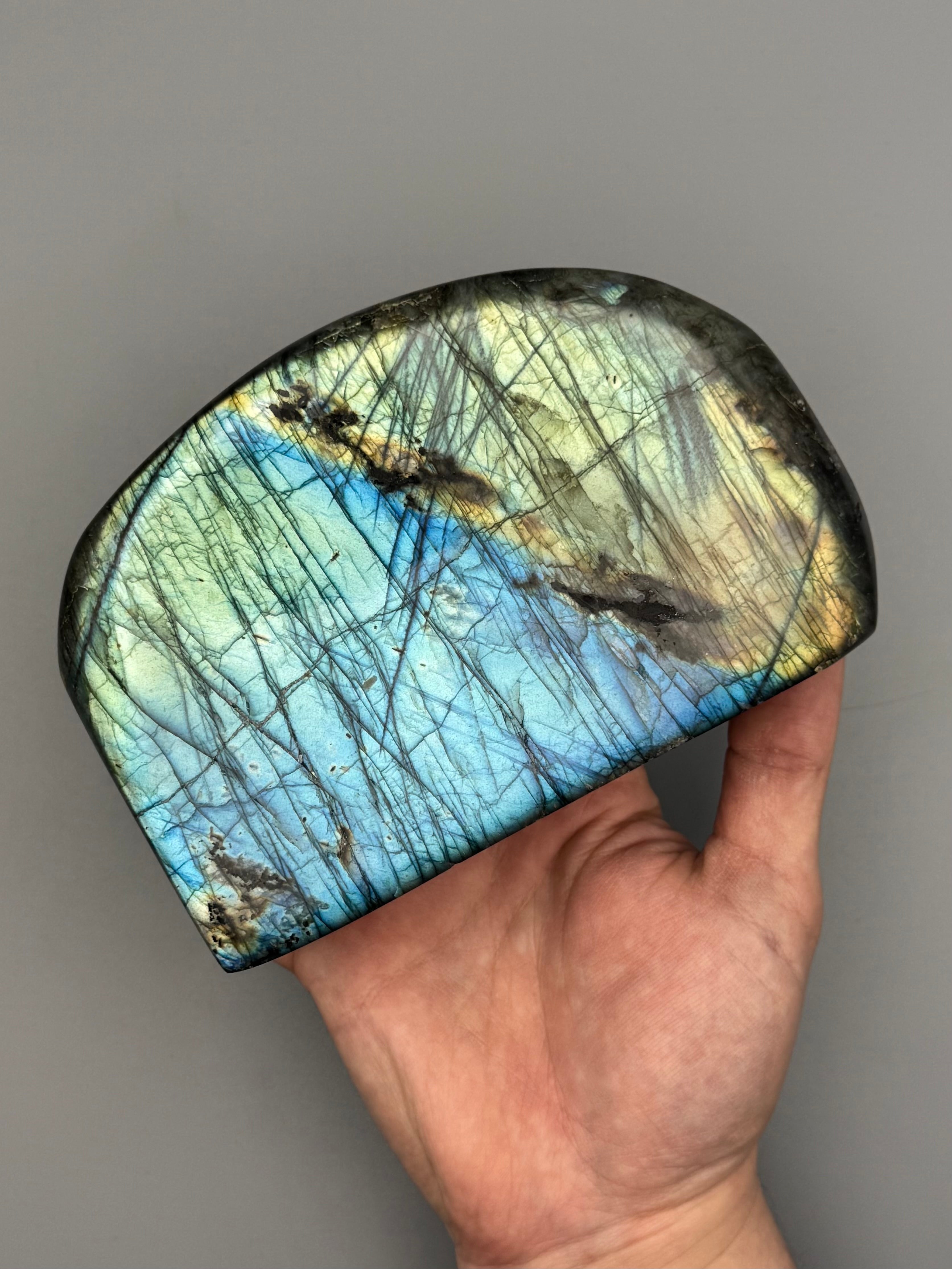 •LABRADORITE• smooth freeform