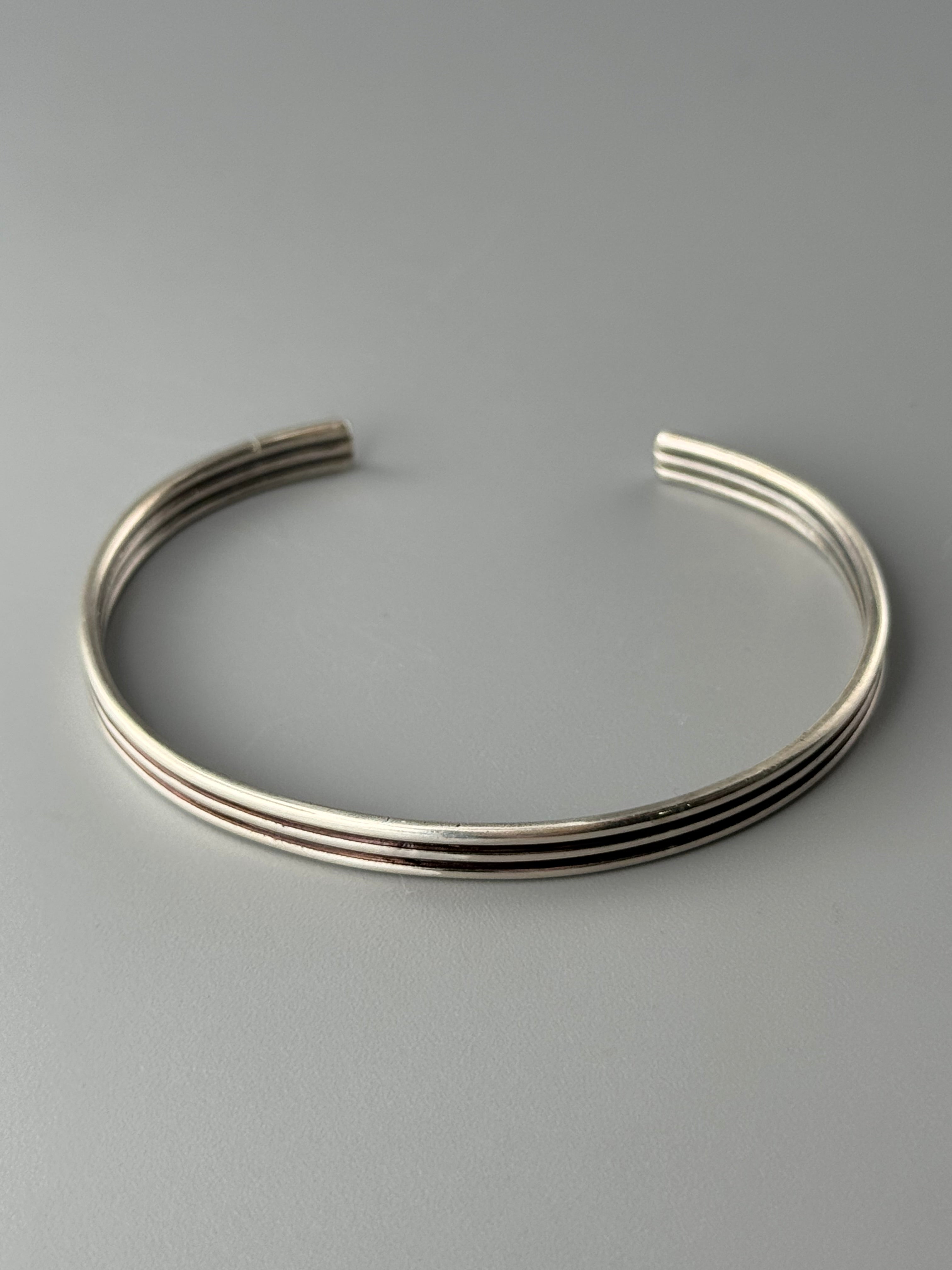 •TRIPLE BAR• silver cuff
